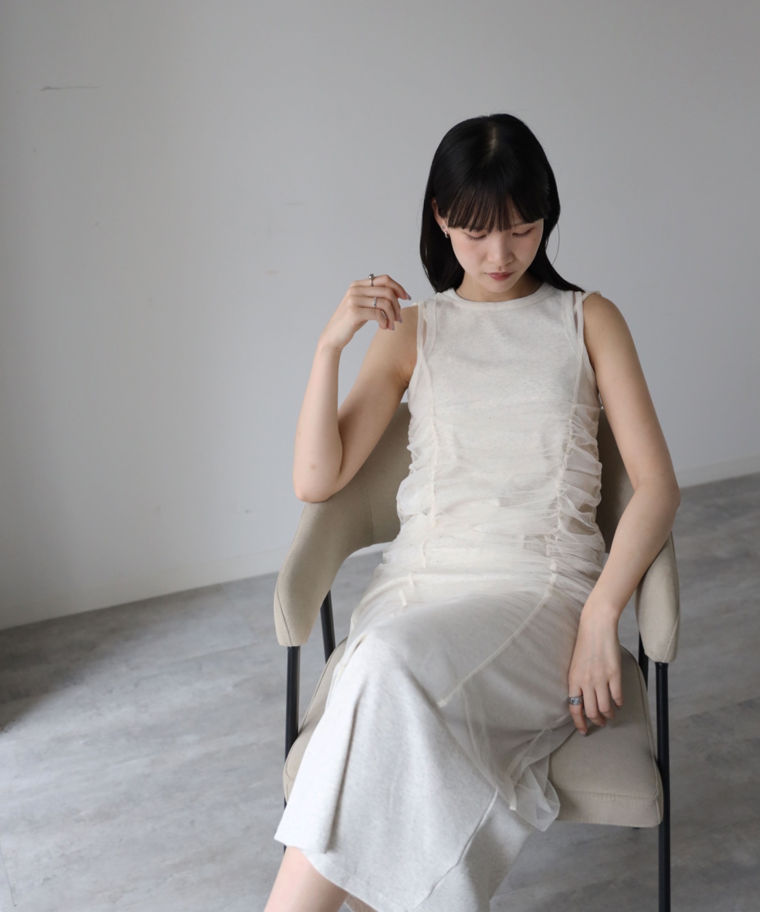 model：164cm. 着用サイズ：FREE