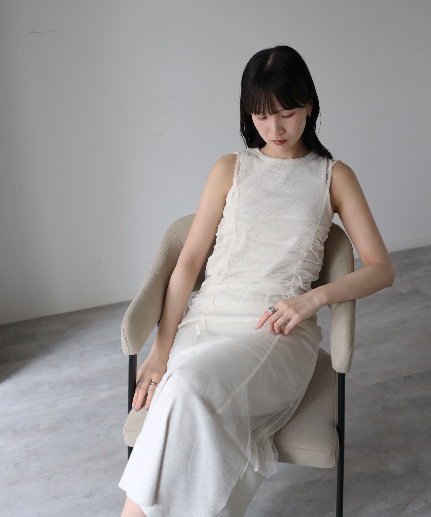 model：164cm. 着用サイズ：FREE