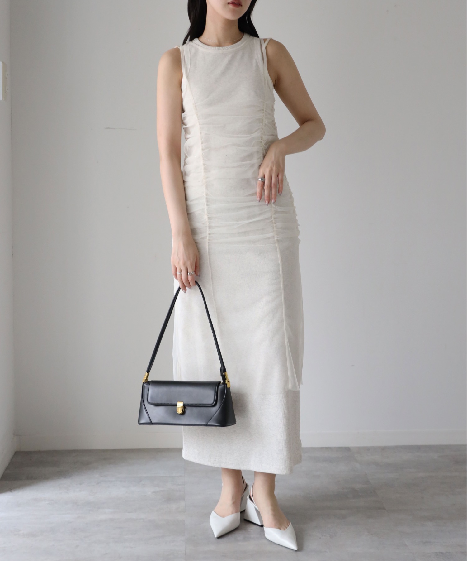 model：164cm. 着用サイズ：FREE