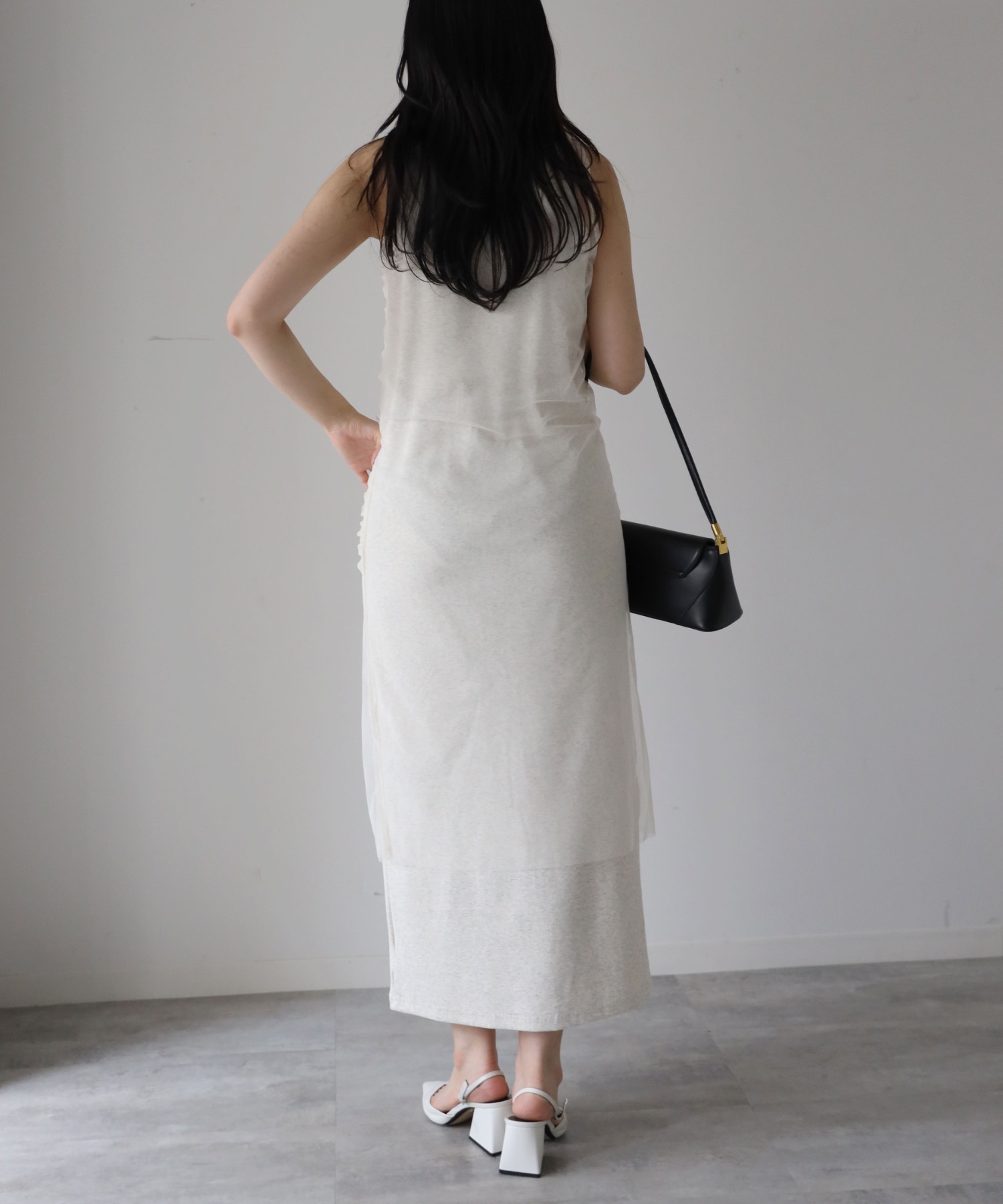 model：164cm. 着用サイズ：FREE