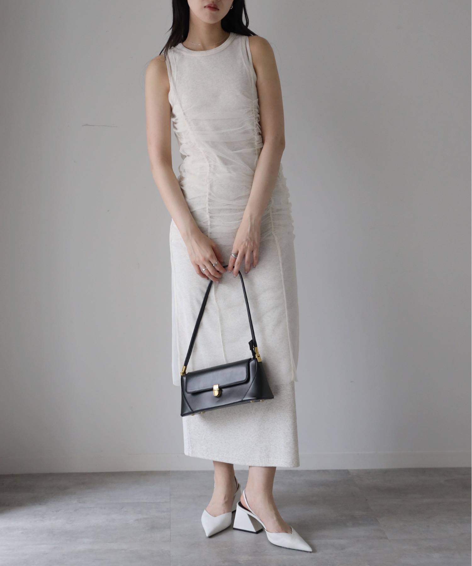 model：164cm. 着用サイズ：FREE