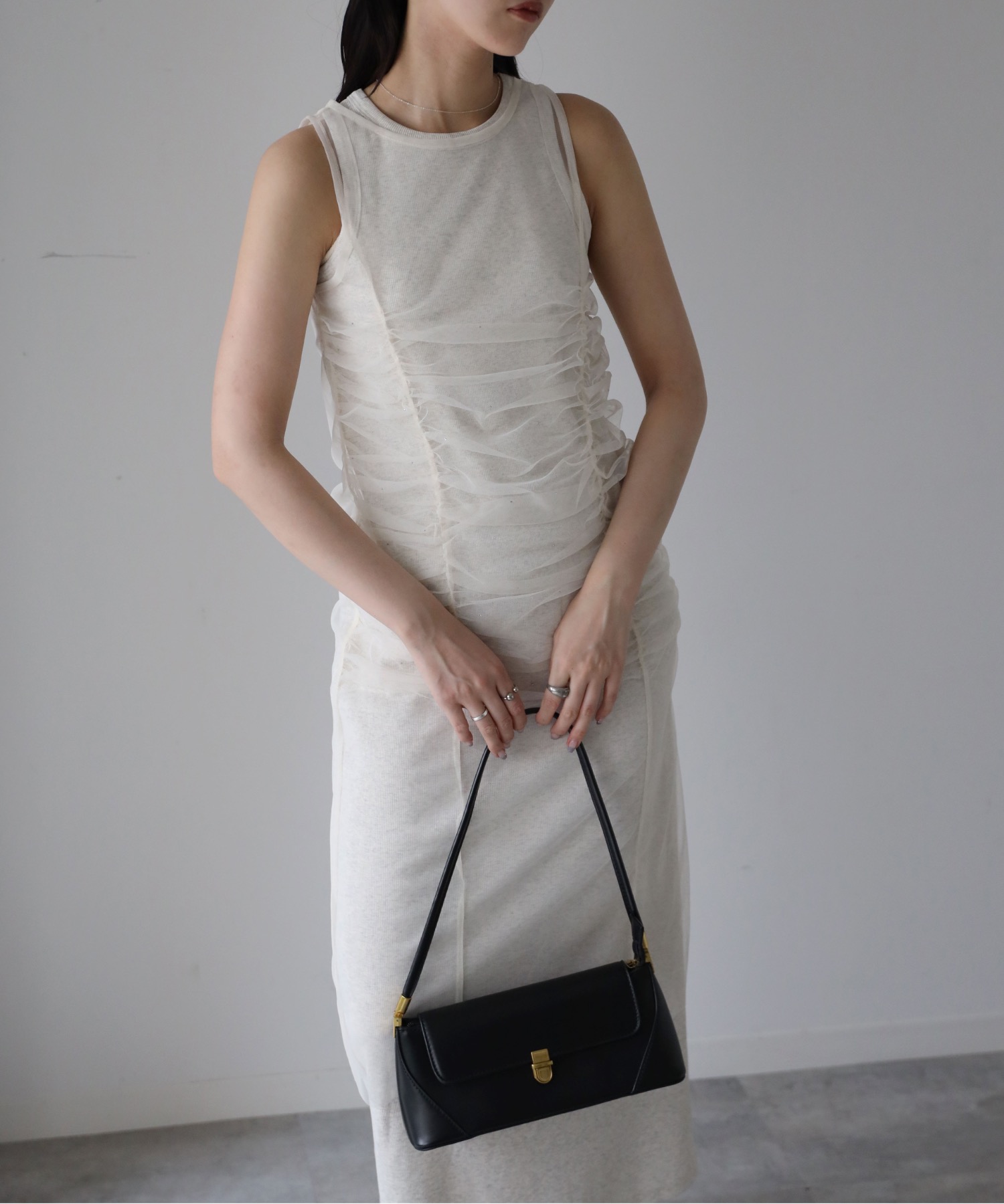 model：164cm. 着用サイズ：FREE