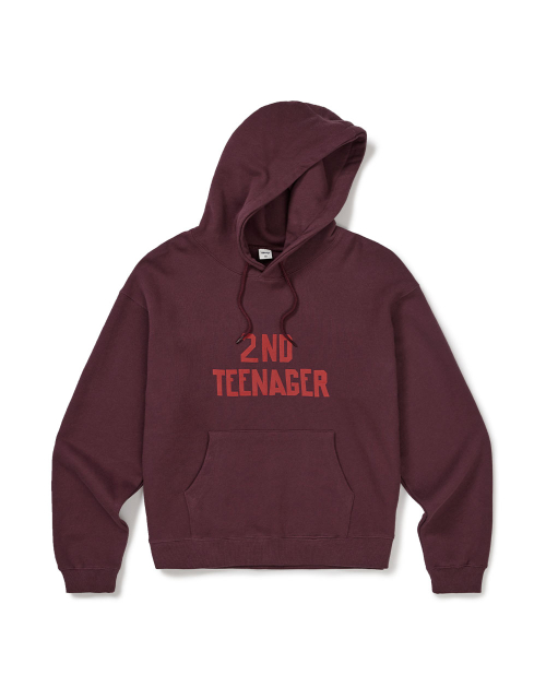 [Mmlg] FAMILY MESSAGE HOODIE (PLUM) — худи (сливовый)