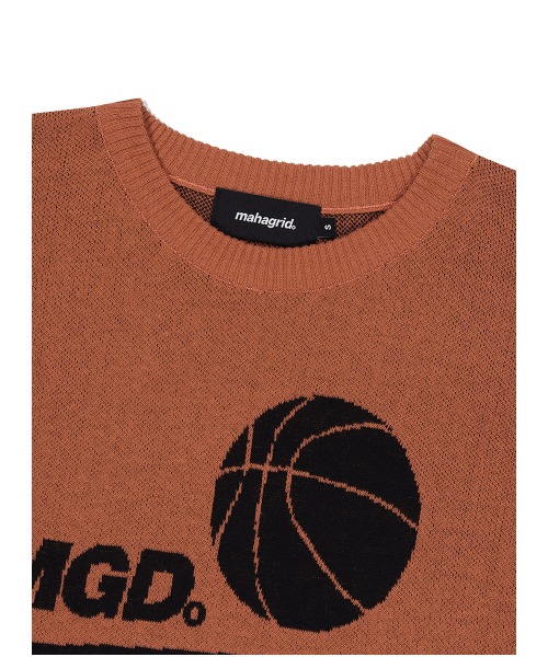 mahagrid/マハグリッド』MGD BASKET HALF KNIT/バスケットハーフニット