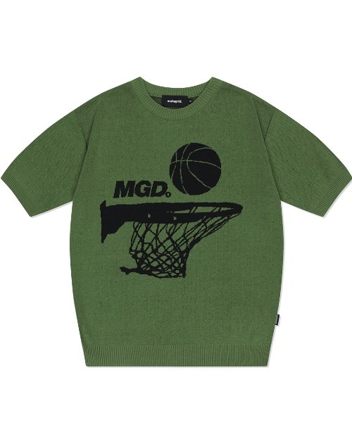 mahagrid/マハグリッド』MGD BASKET HALF KNIT/バスケットハーフニット