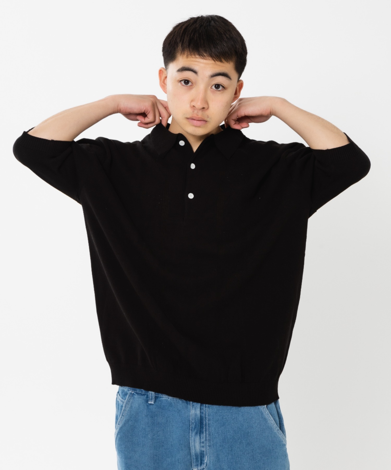 ★PERSTEP★送料込★韓国★大人気★Nomad Collar Knit HYKN4574 A'GEM/9 × .kom『ACOVER/オコボ』CROPFIT TURTLE NECK LONG
