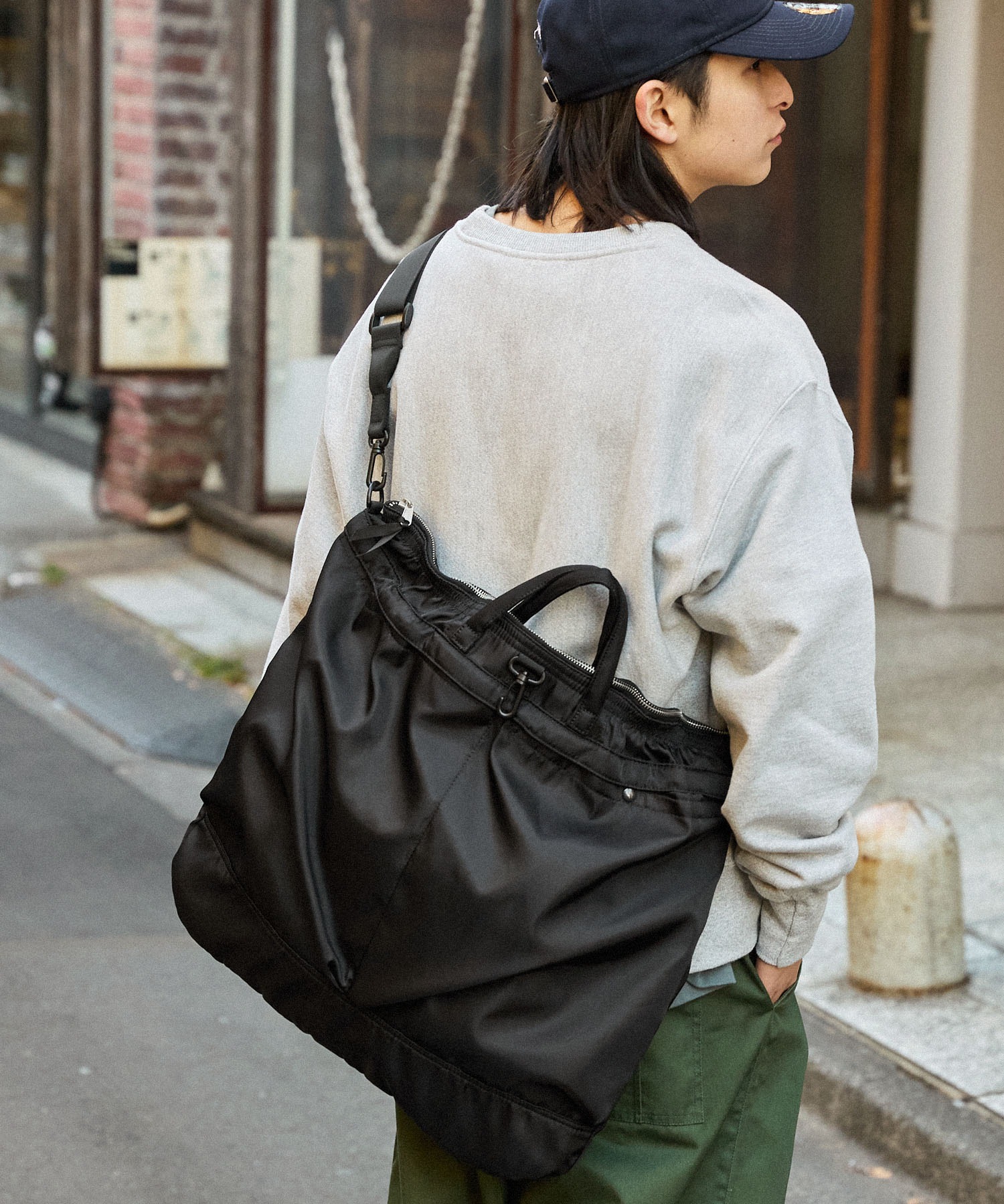 新品　PORTER 2WAYショルダーバッグ ミリタリーナイロントリコット貼り