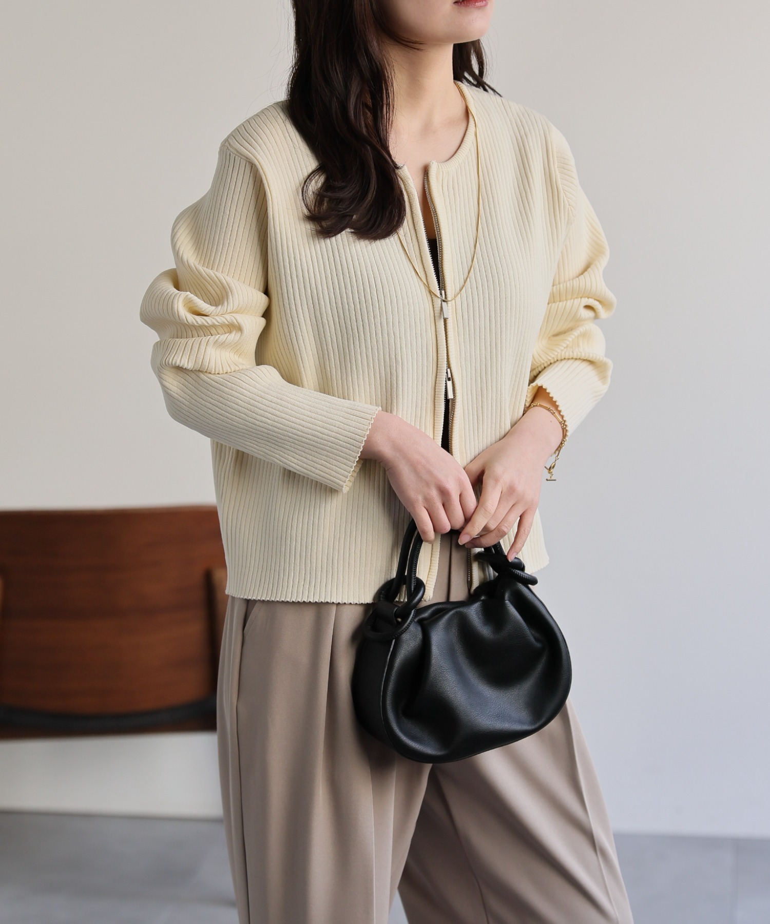 model：156cm 着用サイズ：FREE