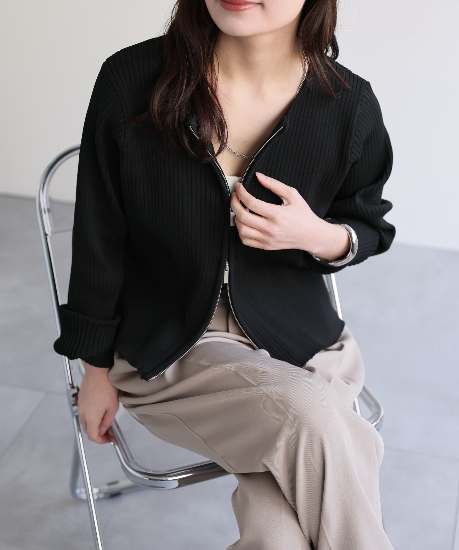 model：156cm 着用サイズ：FREE
