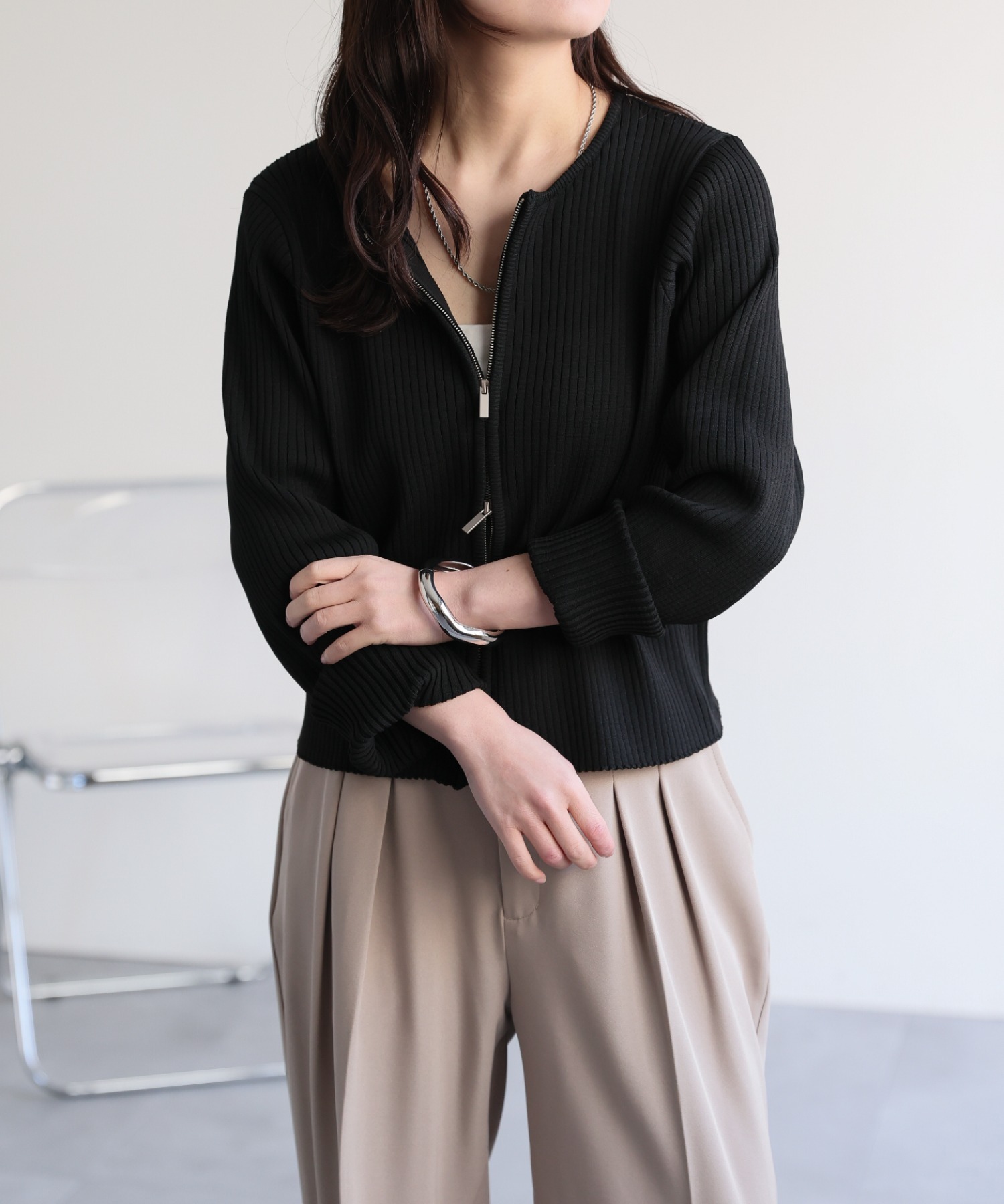 model：156cm 着用サイズ：FREE
