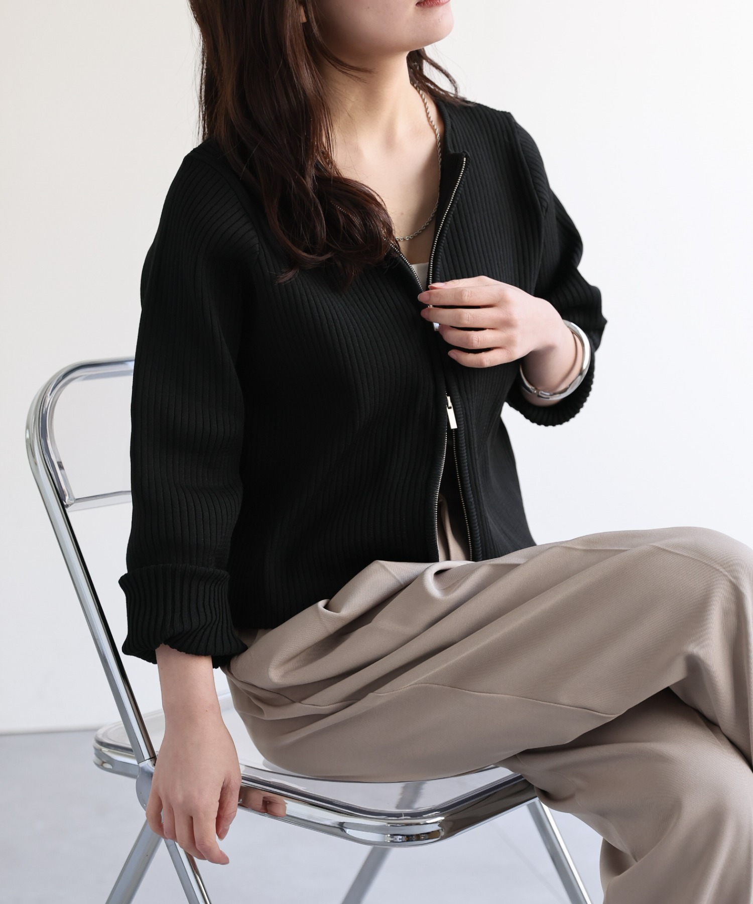 model：156cm 着用サイズ：FREE