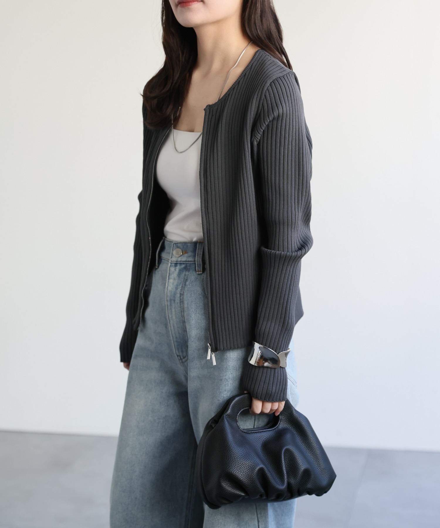 model：156cm 着用サイズ：FREE