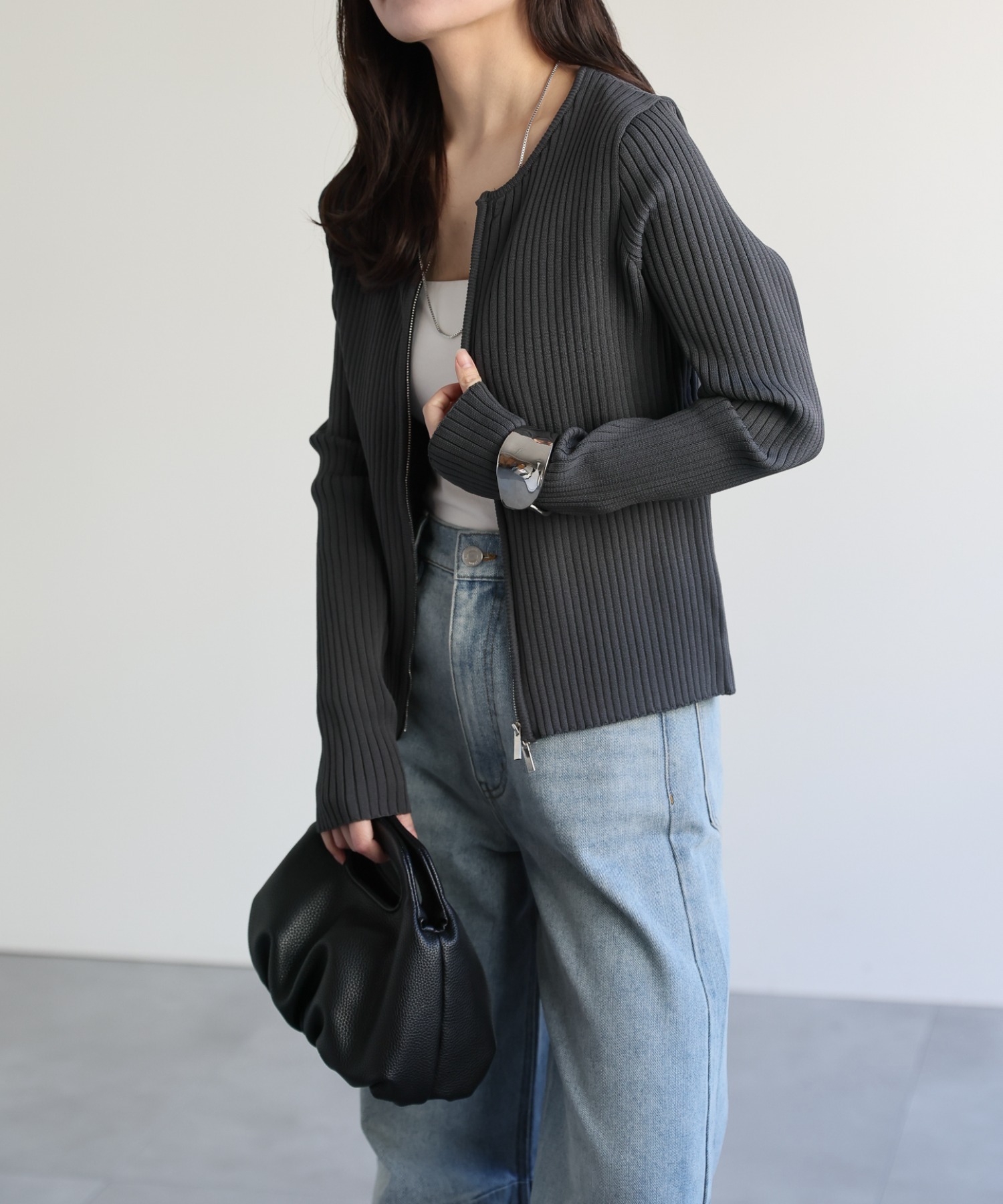 model：156cm 着用サイズ：FREE