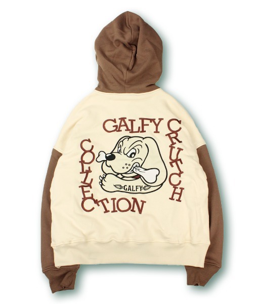 A'GEM/9 × .kom『GALFY/ガルフィー』色渋 スウェットアノラック