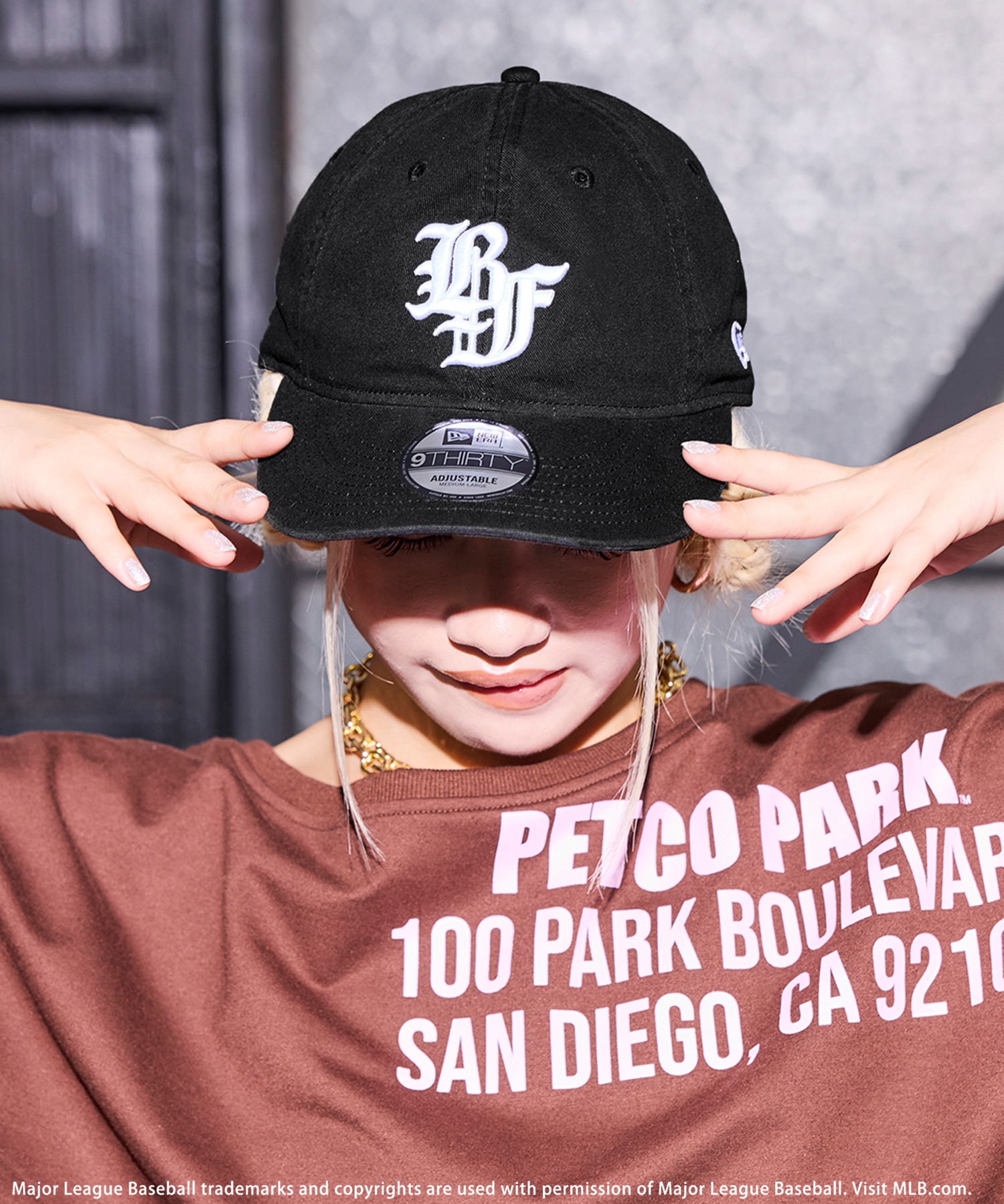 帽子 Kobie NEWERA】BTTFアイコンロゴ9THIRTYキャップ BACK TO THE FIELD