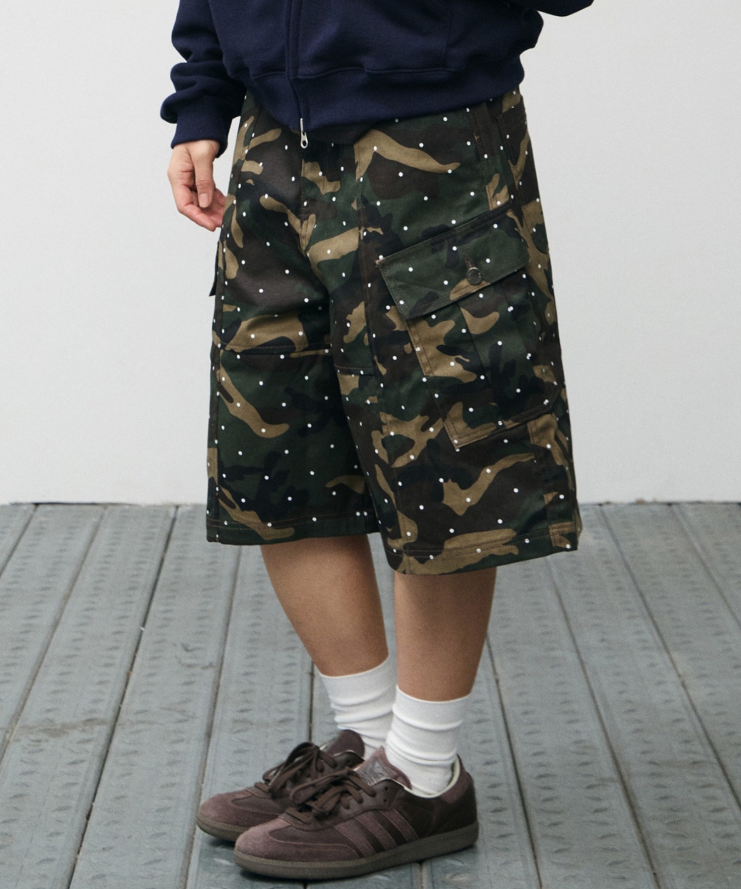 A'GEM/9 × .kom 『kaifai/カイファイ』 Dot Camo Bermuda Pants/ドット