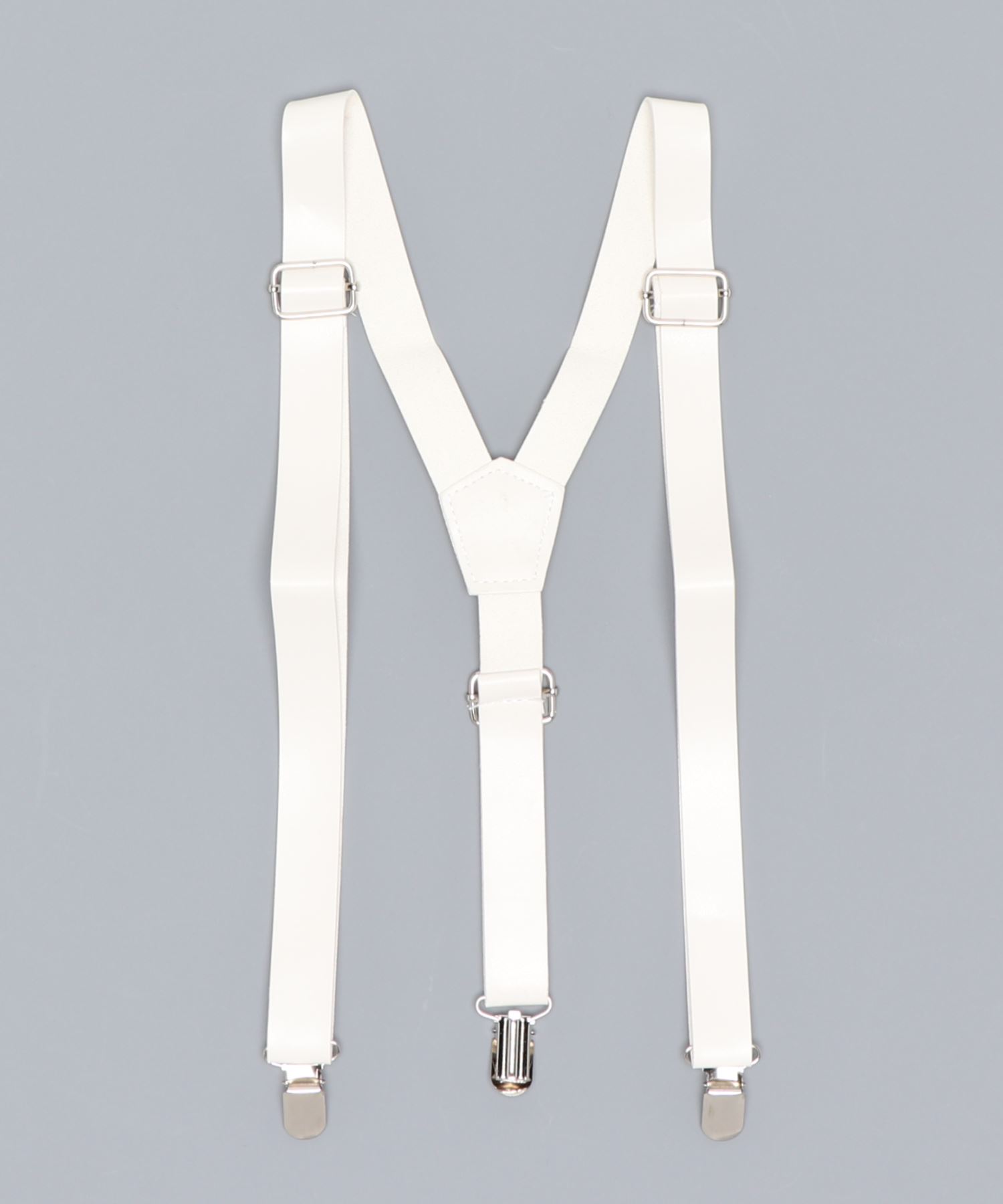 Float フェイクレザー 美品 幅広 サスペンダー