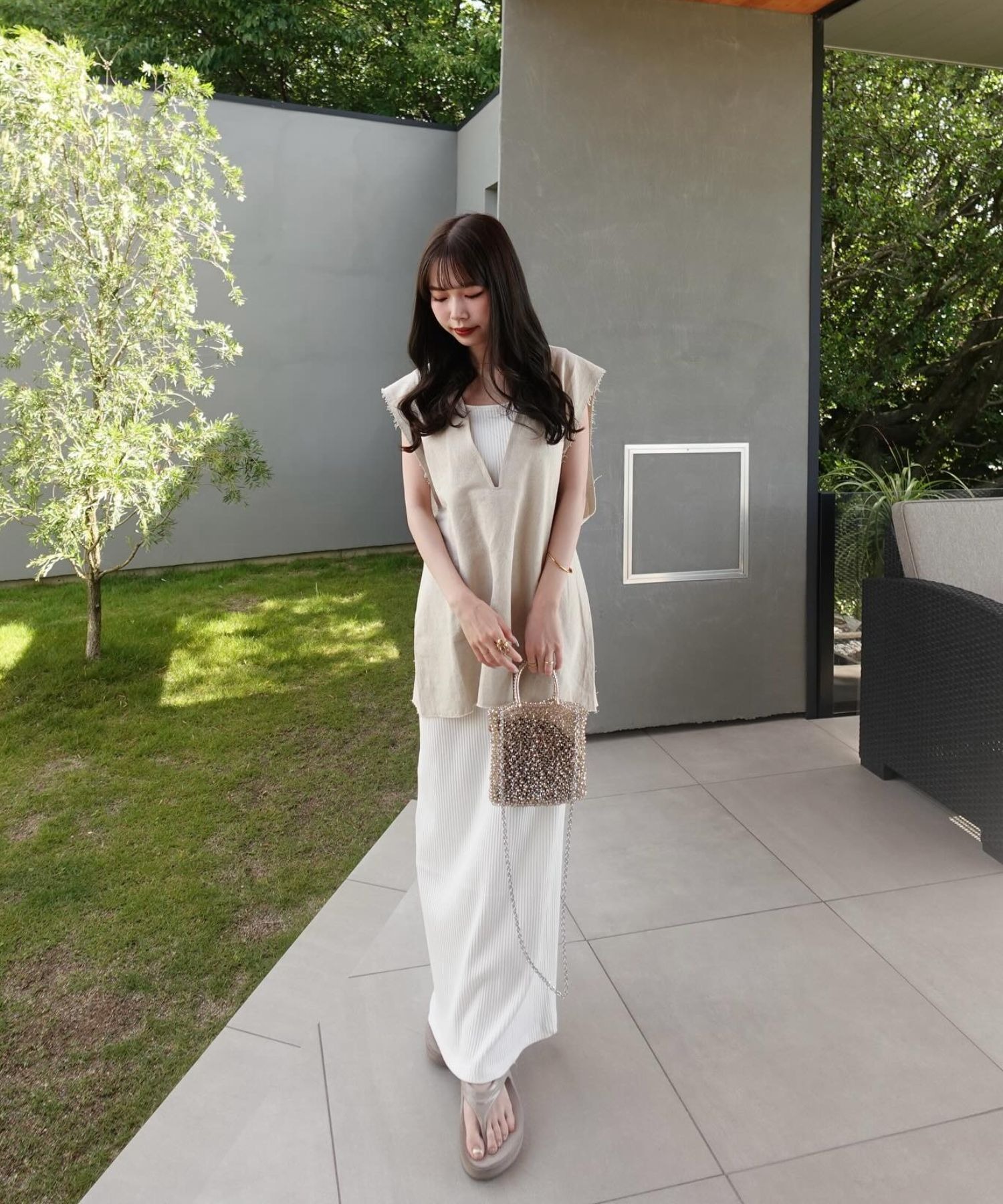 model：H157 着用サイズ：FREE