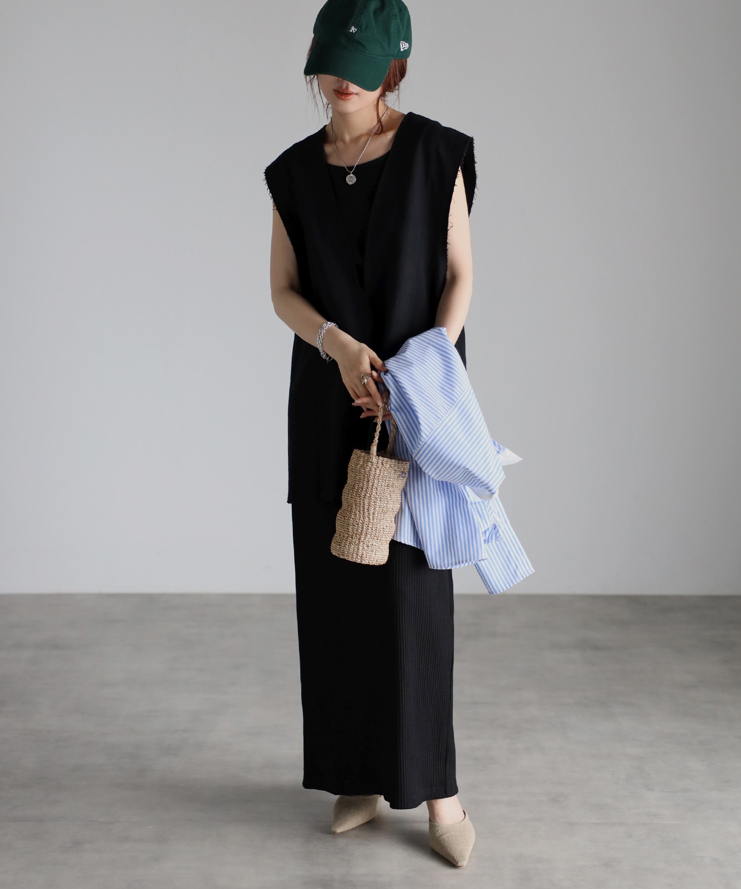 model：H158 着用サイズ：FREE