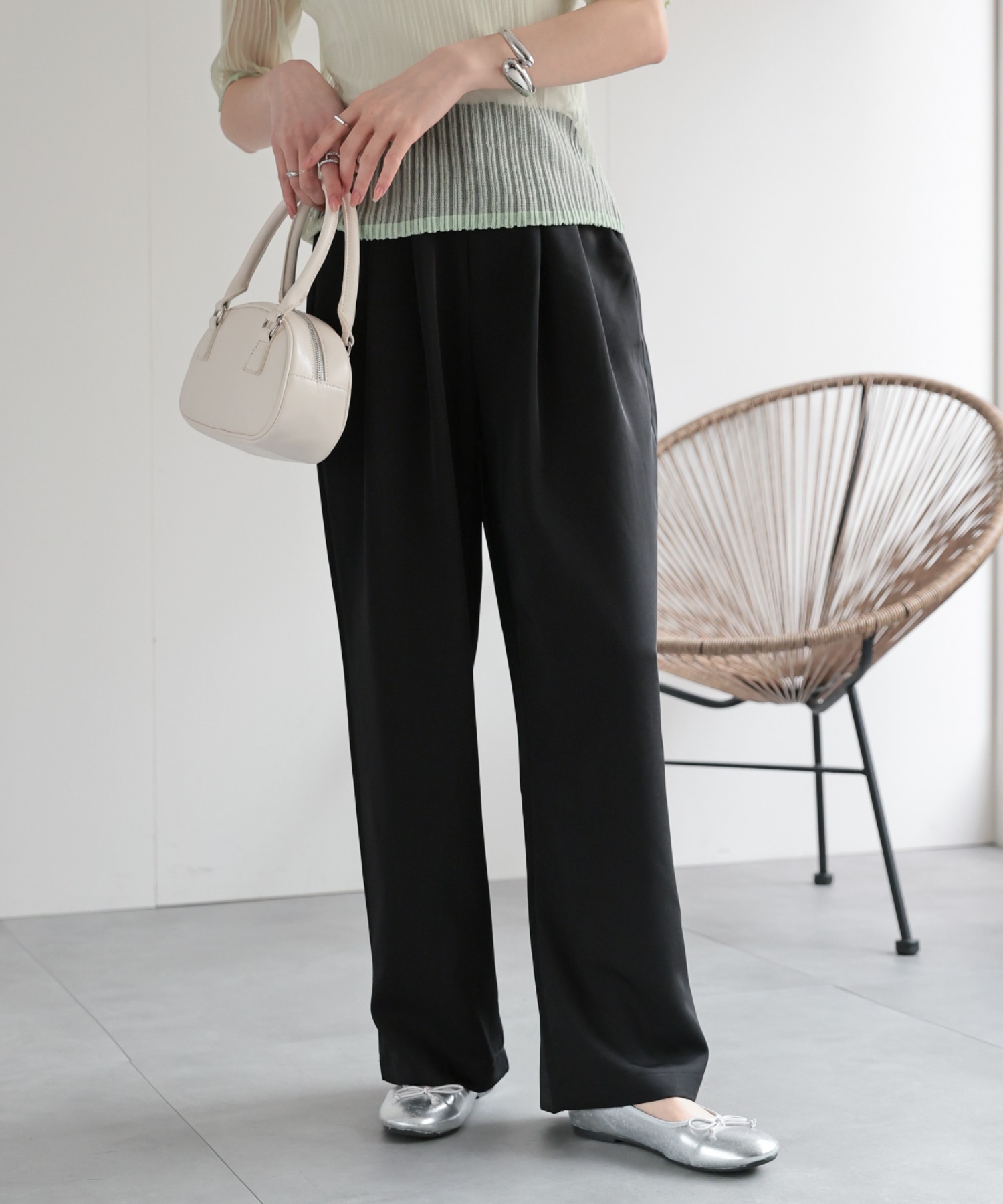 model：162㎝　着用サイズ：M