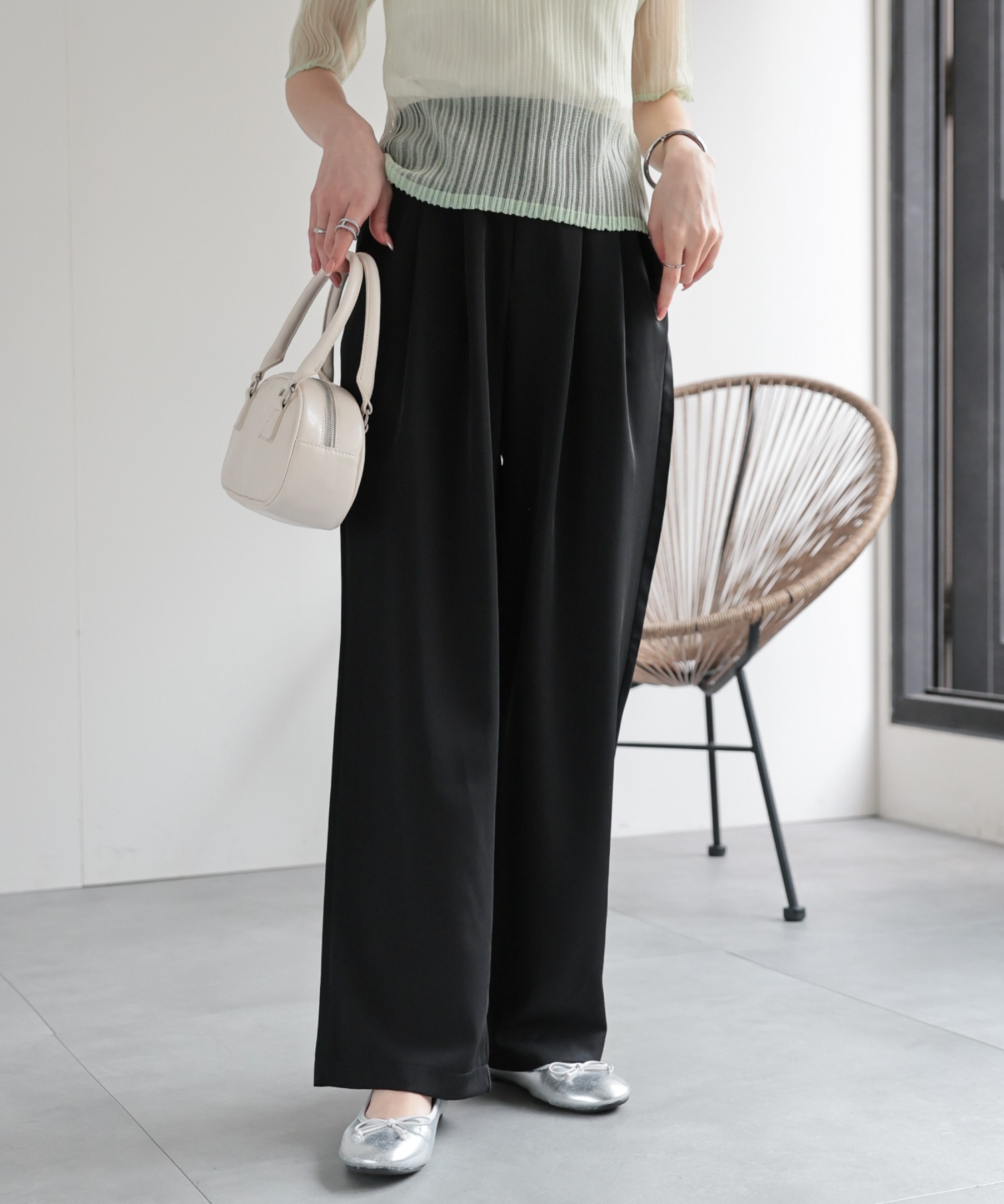 model：162㎝　着用サイズ：M