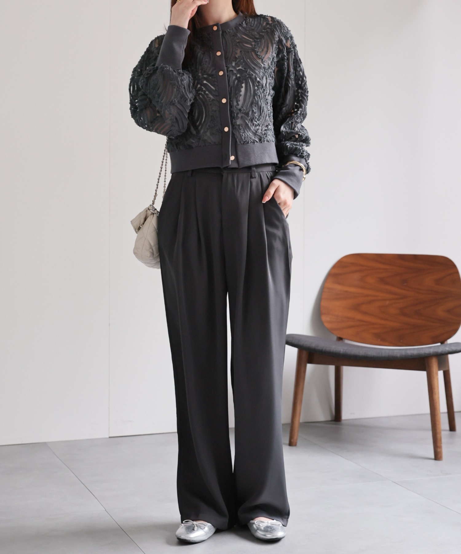 model：162㎝　着用サイズ：M