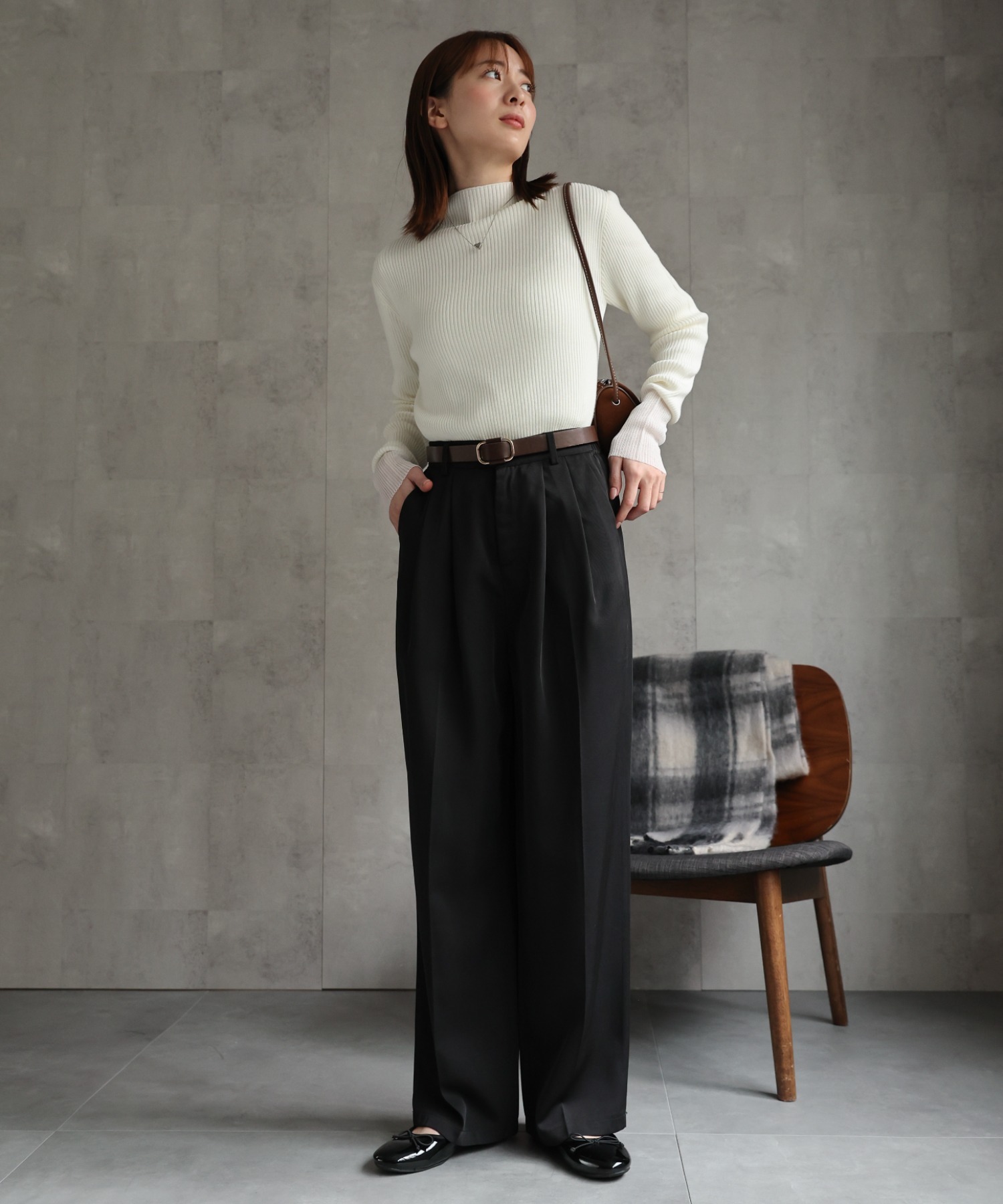 model：162㎝　着用サイズ：M