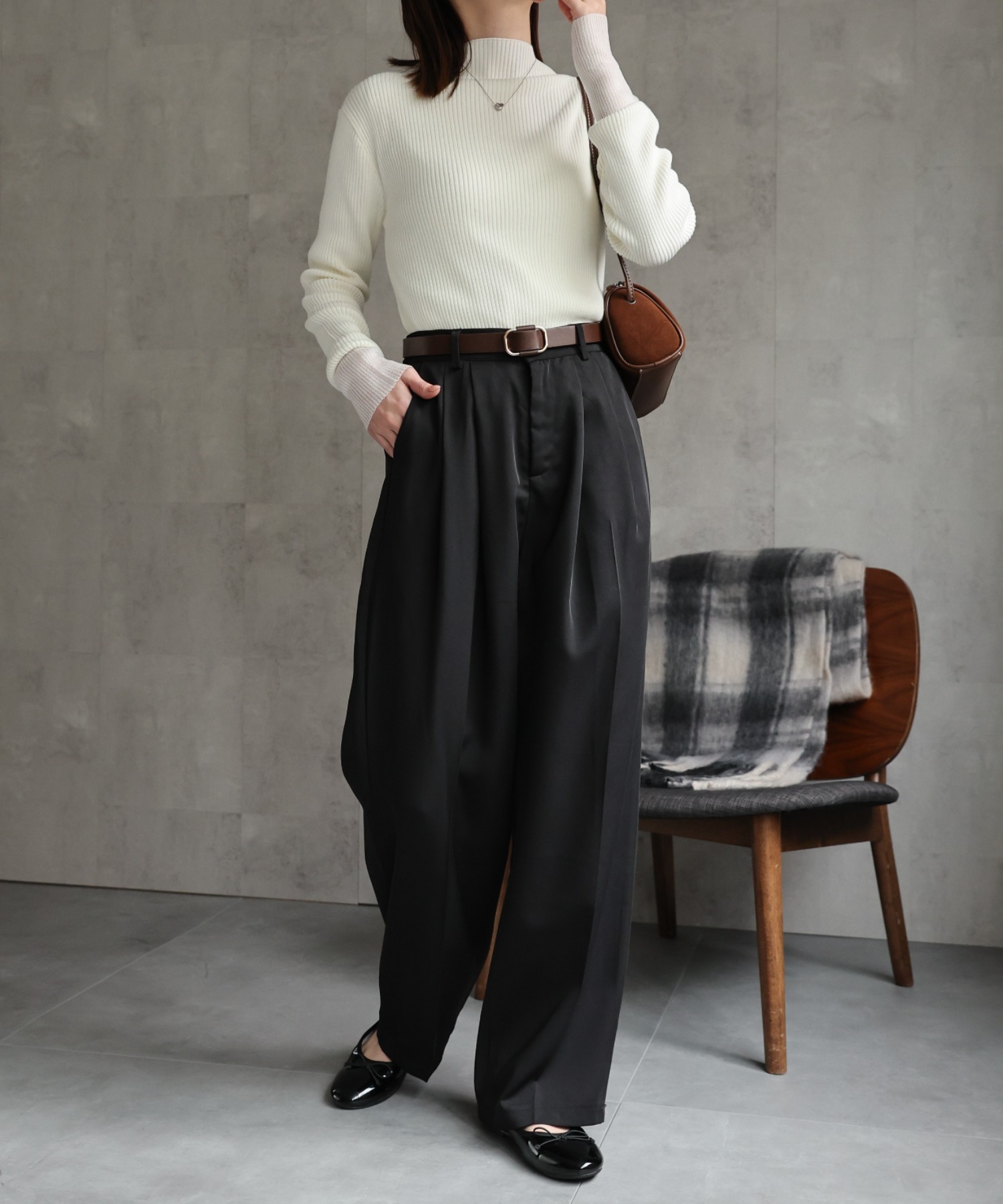 model：162㎝　着用サイズ：M