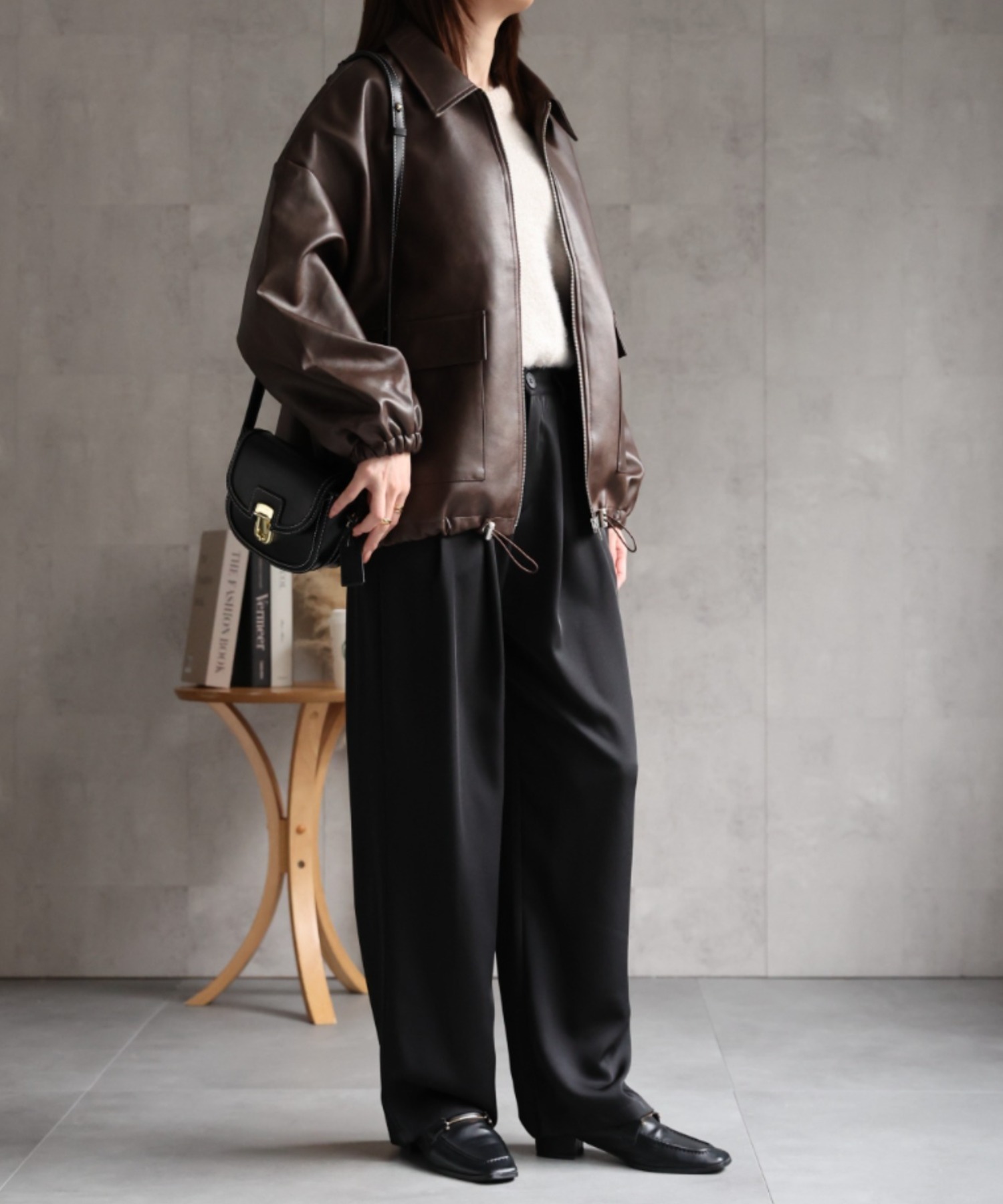 model：162㎝　着用サイズ：M