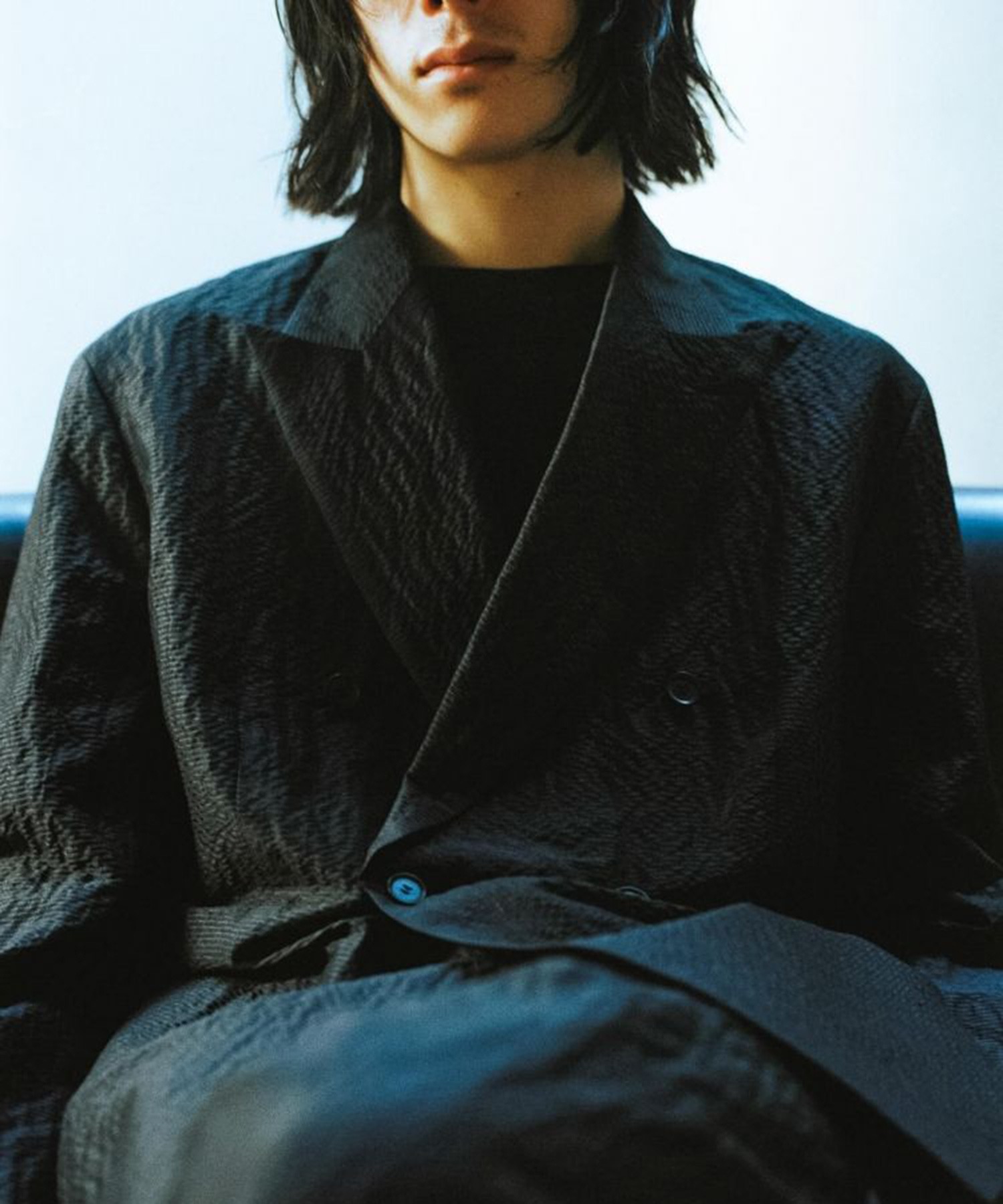 LIDNM SILK LINEN SUCKER JACKET Lサイズ美品 SILK LINEN SUCKER JACKET 【公式通販】