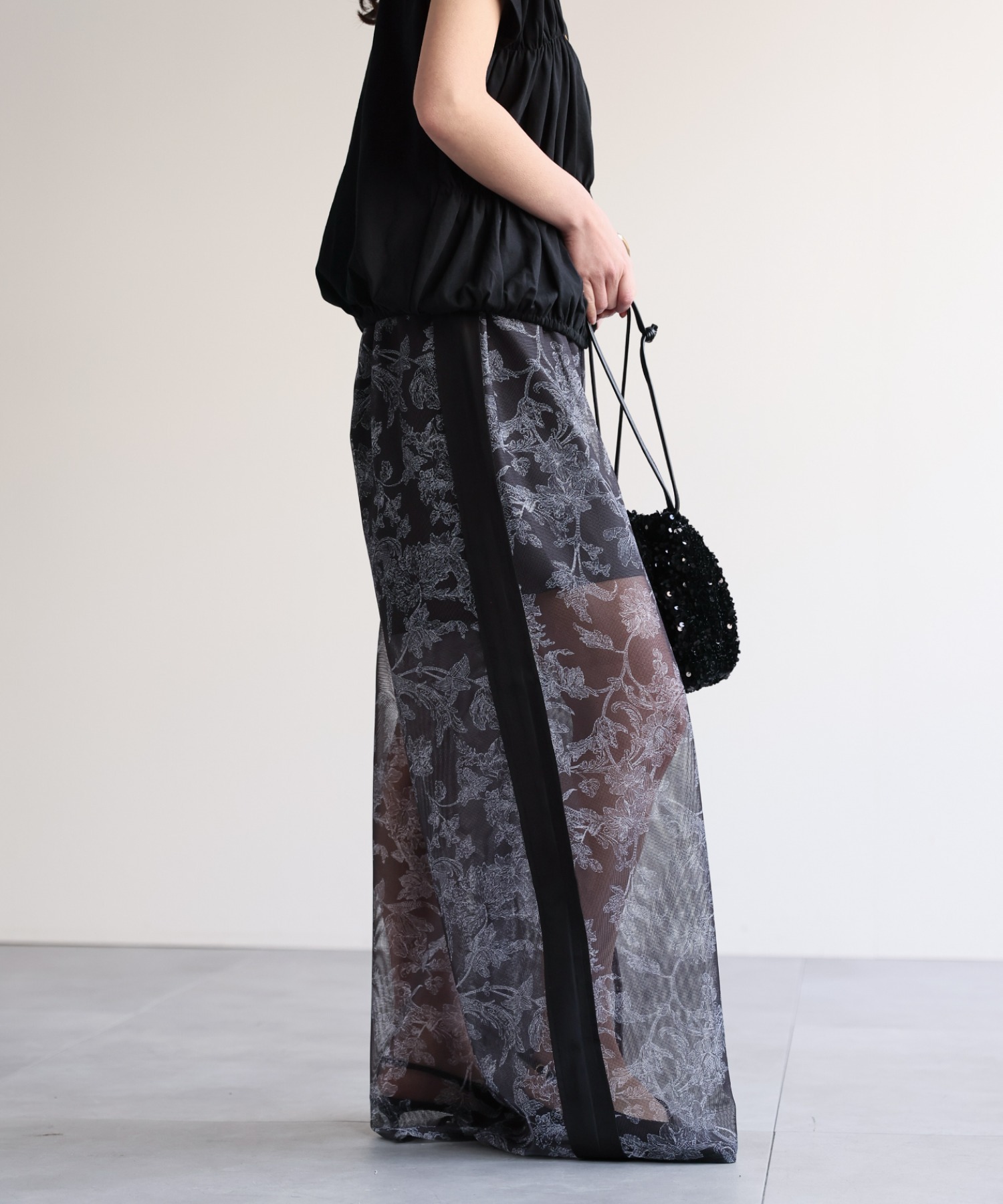 model：156cm　着用サイズ：FREE