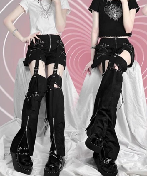 A'GEM/9 × .kom 『AOSPACE』レッグカバー付きショートパンツ