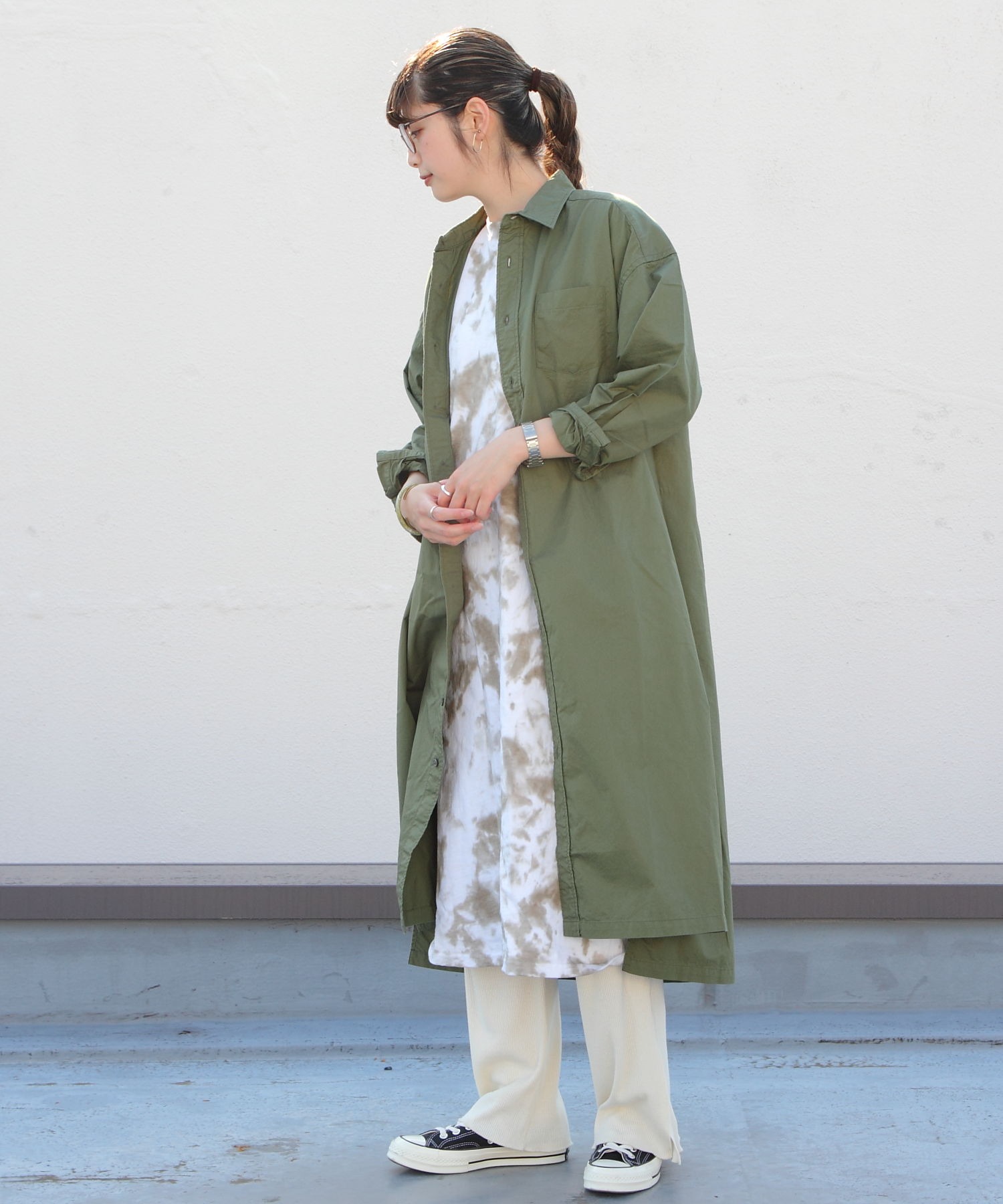 D M G ディーエムジー オーバーシャツワンピース 16 532 D M G Steps Online Store ステップス オンラインストア