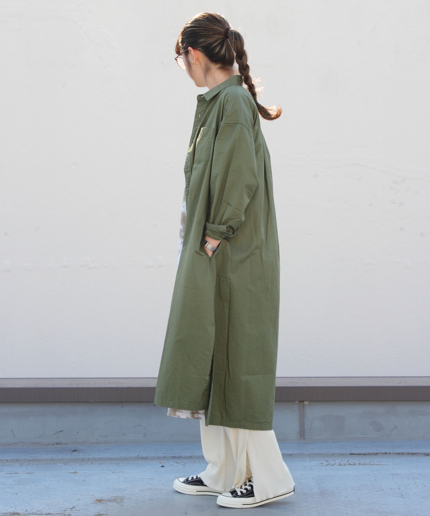 D M G ディーエムジー オーバーシャツワンピース 16 532 D M G Steps Online Store ステップス オンラインストア