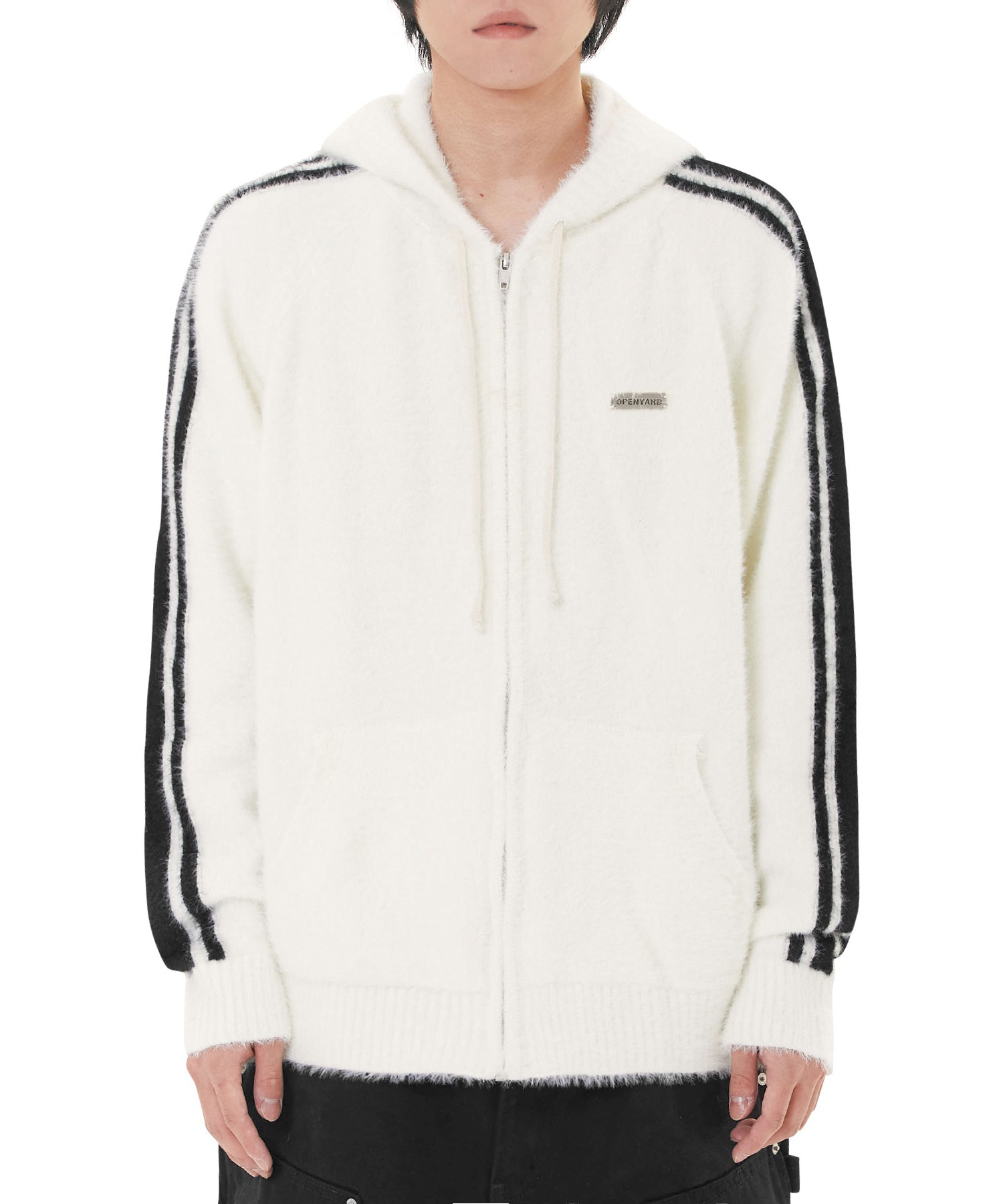 OY/オーワイ』 HAIRY KNIT HOODIE ZIP UP/ヘアリーニット ジップアップ