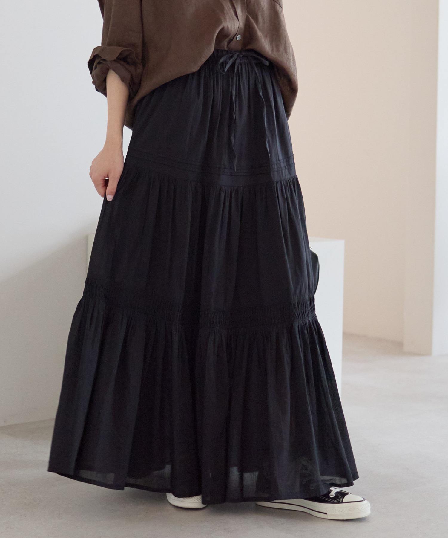 model：161cm 着用サイズ：FREE