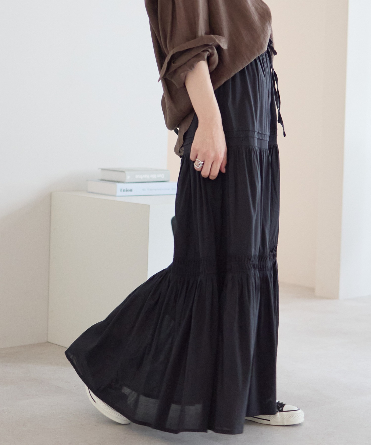 model：161cm 着用サイズ：FREE
