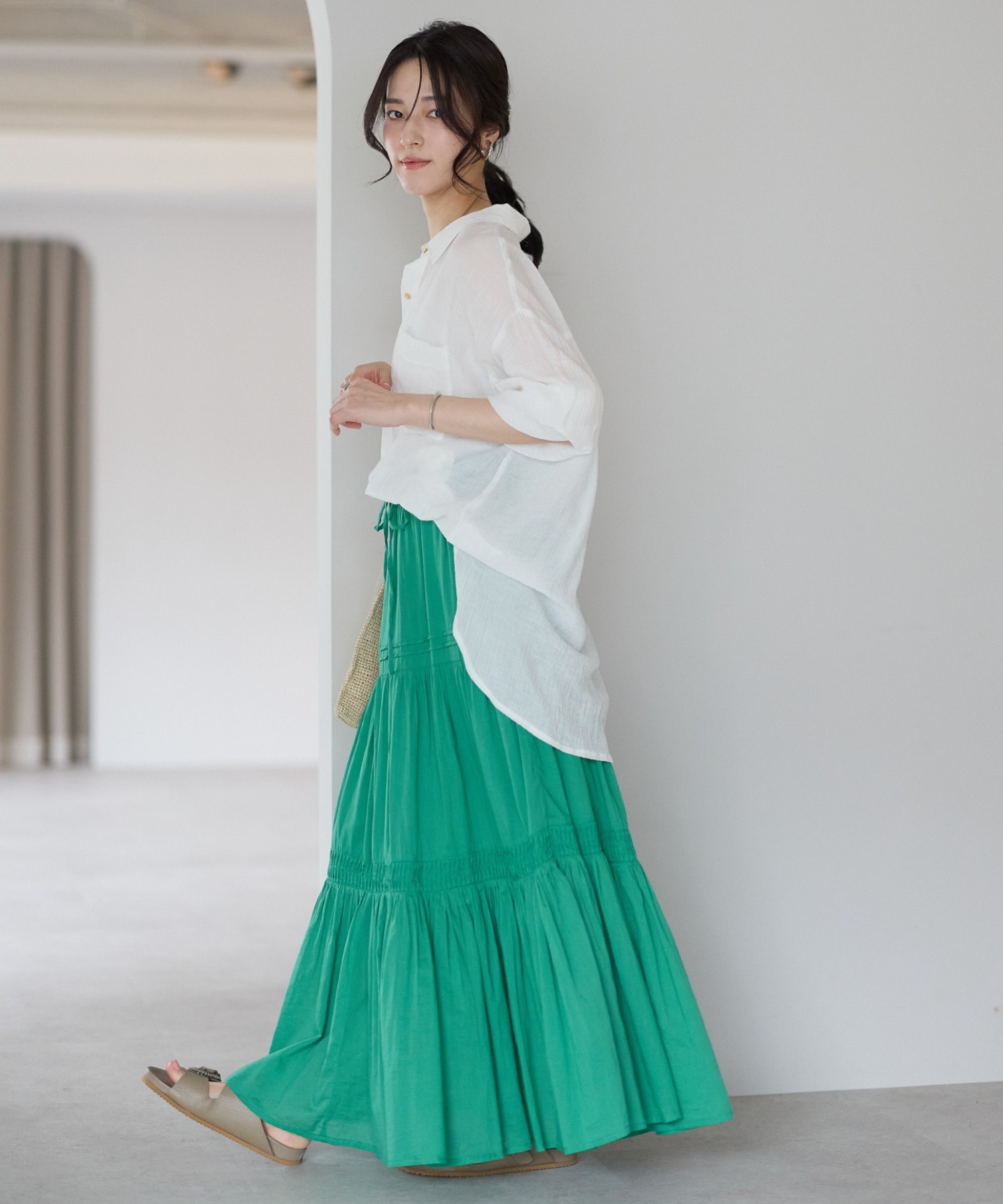 model：161cm 着用サイズ：FREE