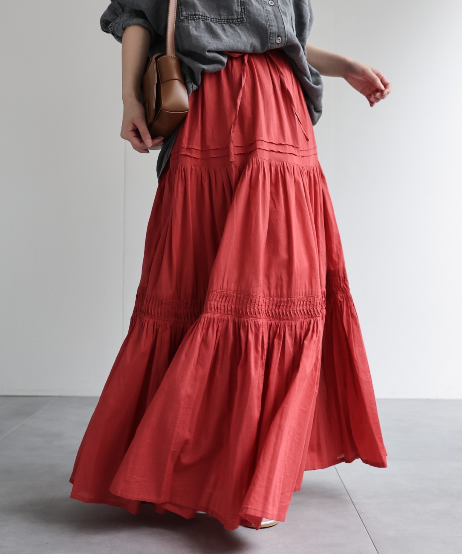 model：156cm 着用サイズ：FREE