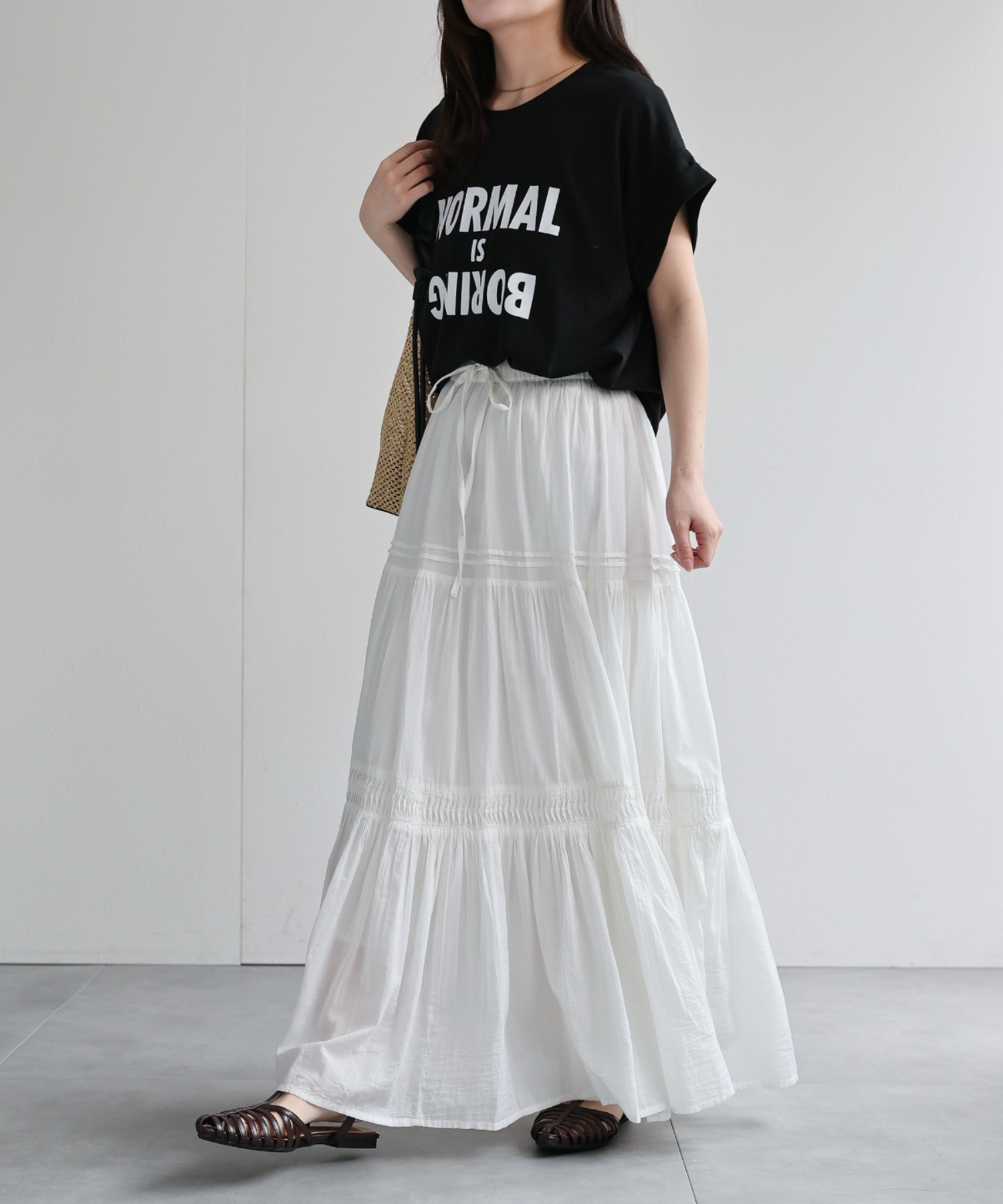 model：156cm 着用サイズ：FREE