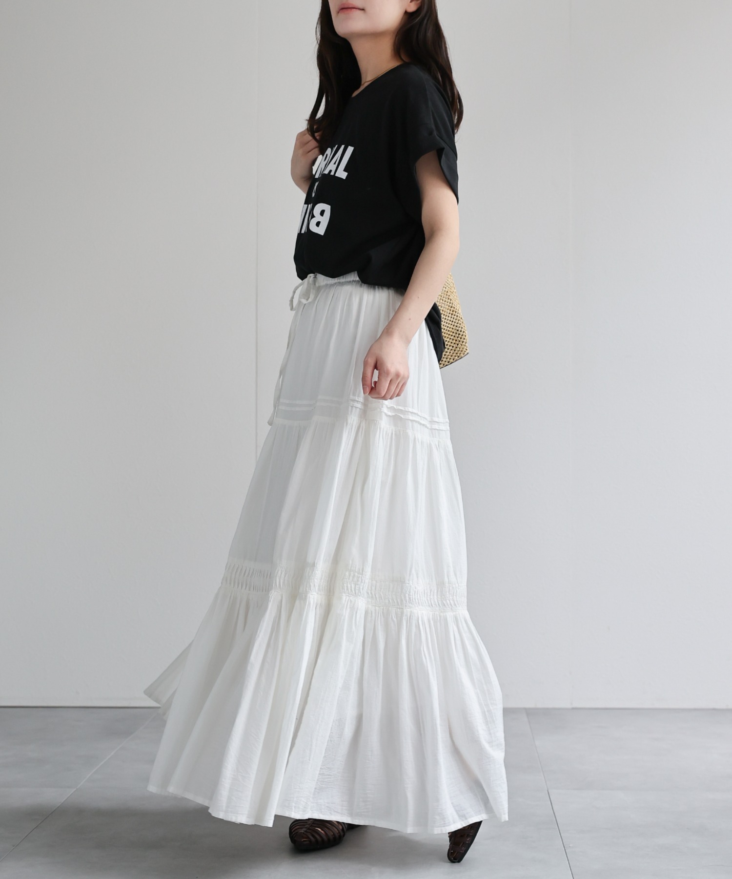 model：156cm 着用サイズ：FREE