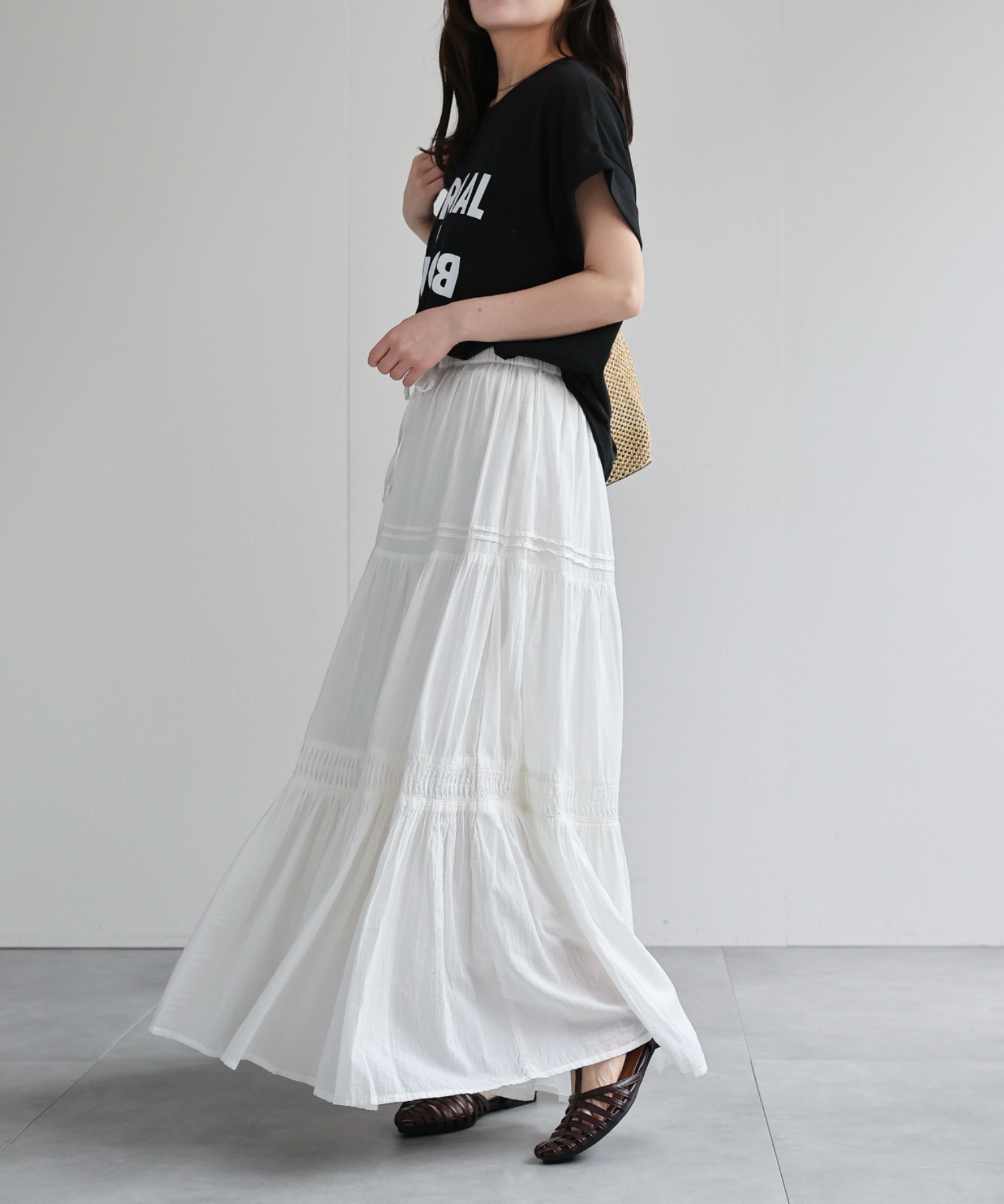 model：156cm 着用サイズ：FREE
