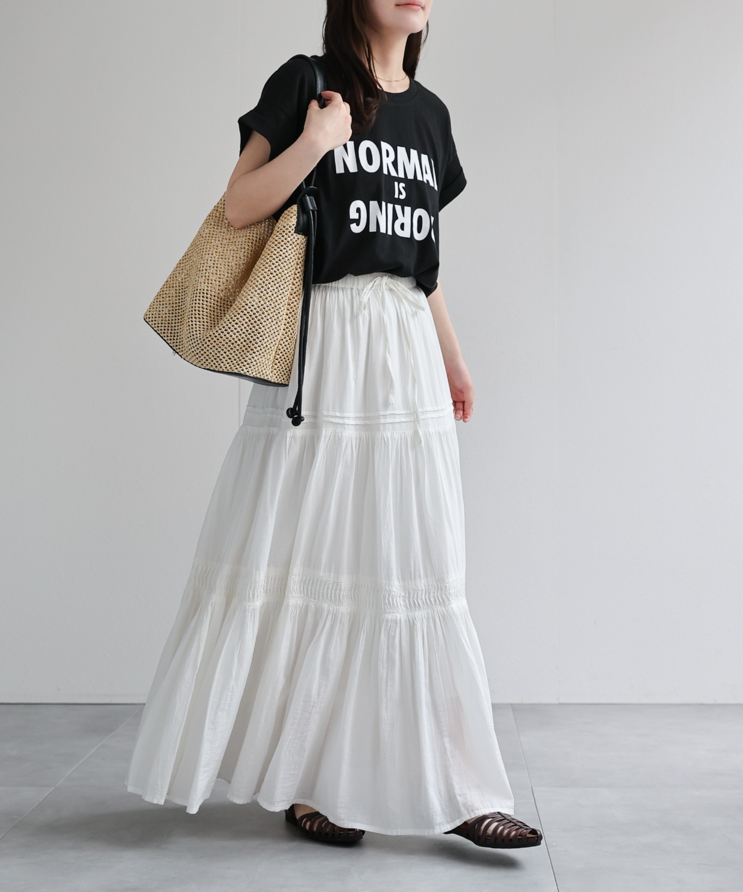 model：156cm 着用サイズ：FREE