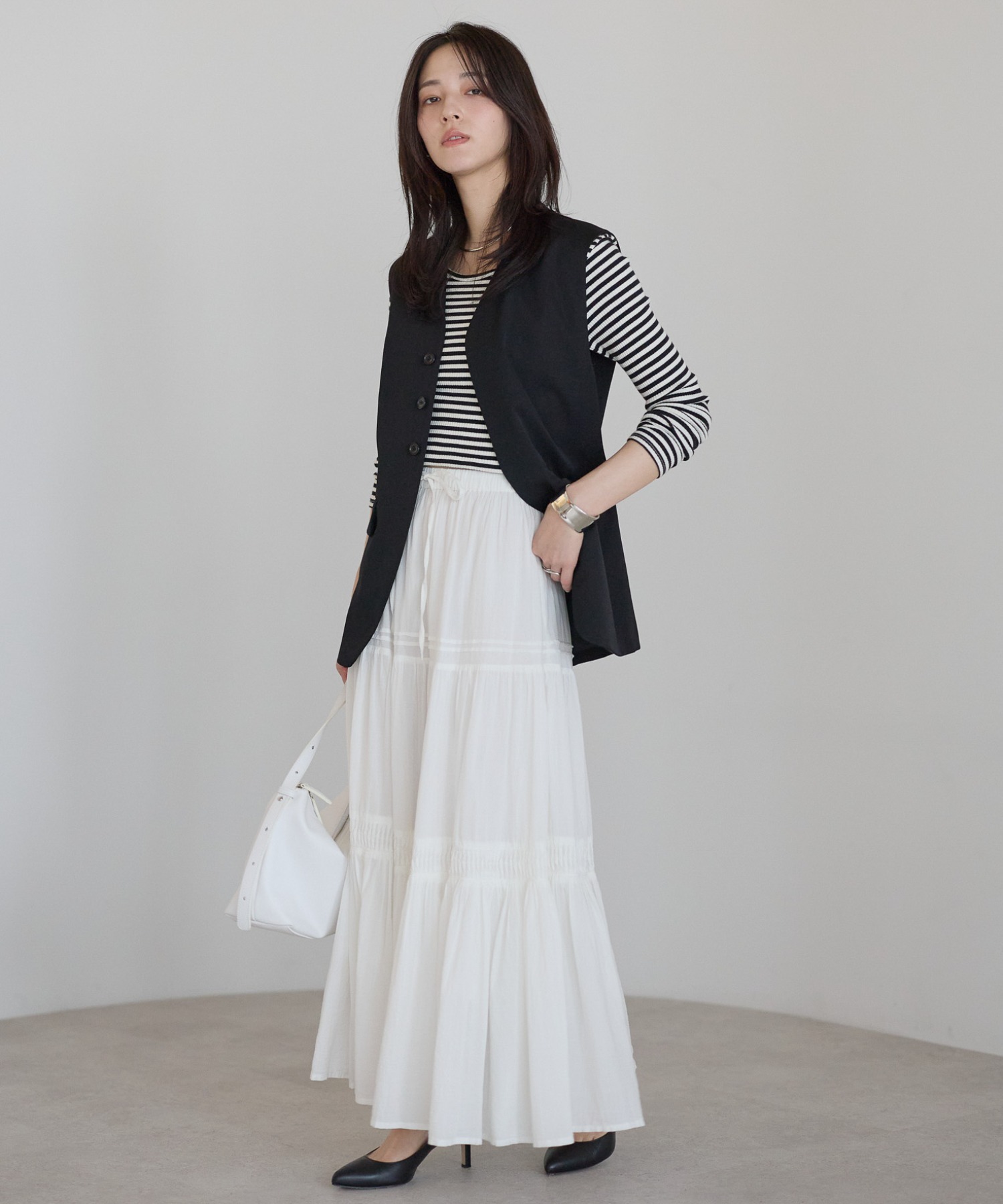 model：161cm 着用サイズ：FREE