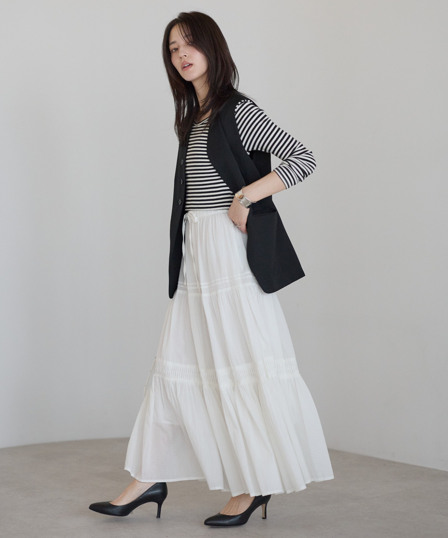 model：161cm 着用サイズ：FREE