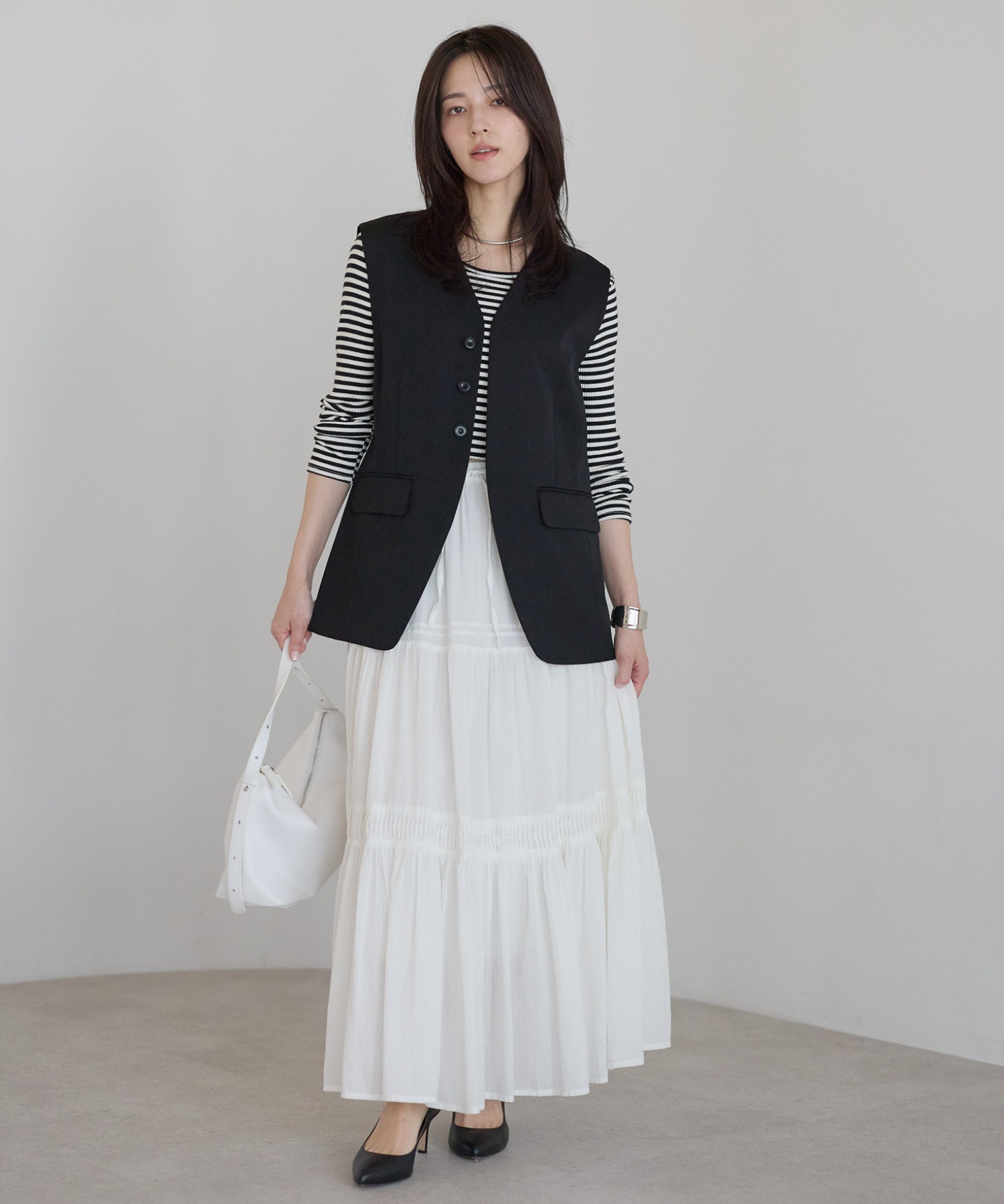 model：161cm 着用サイズ：FREE