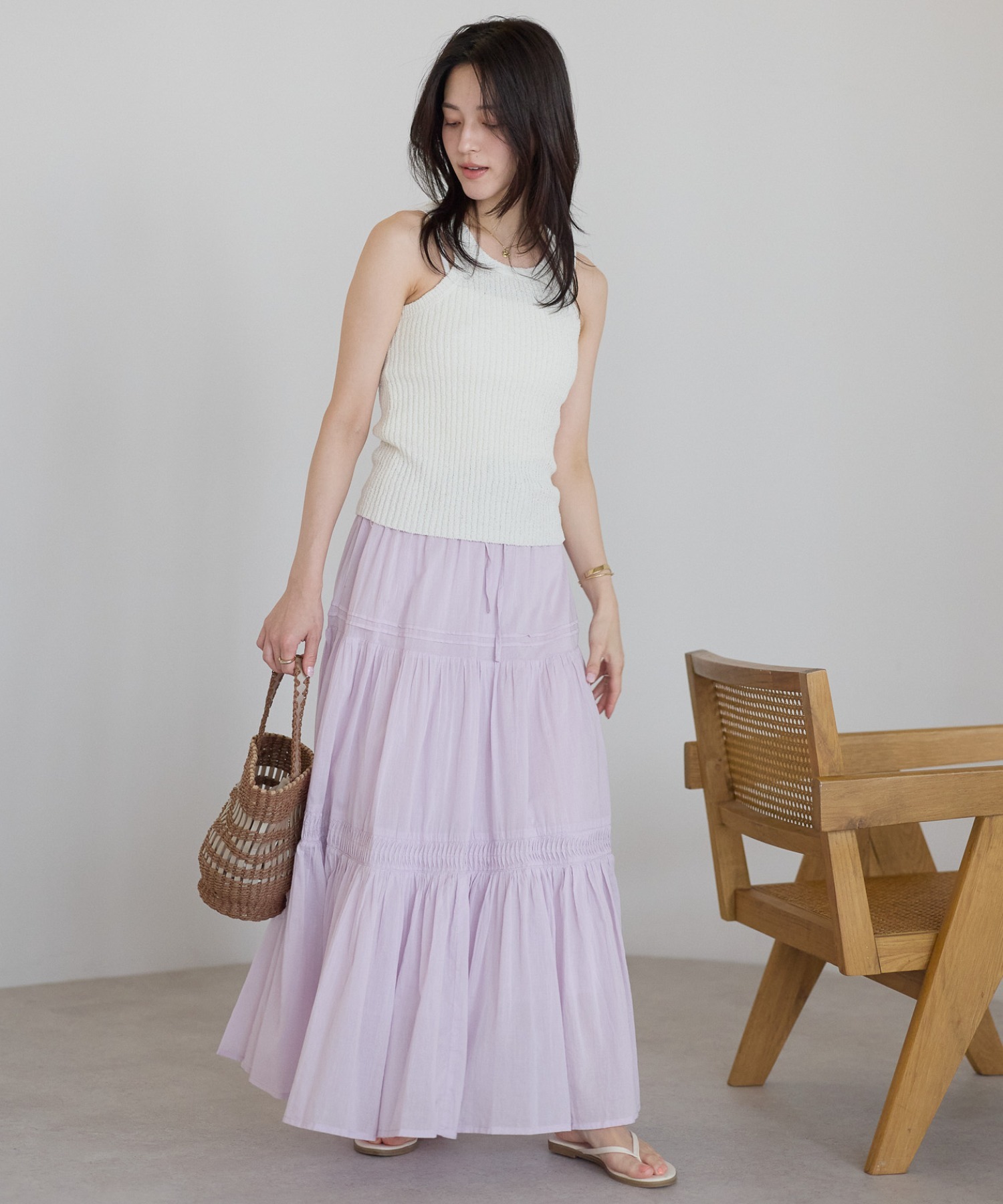 model：161cm 着用サイズ：FREE