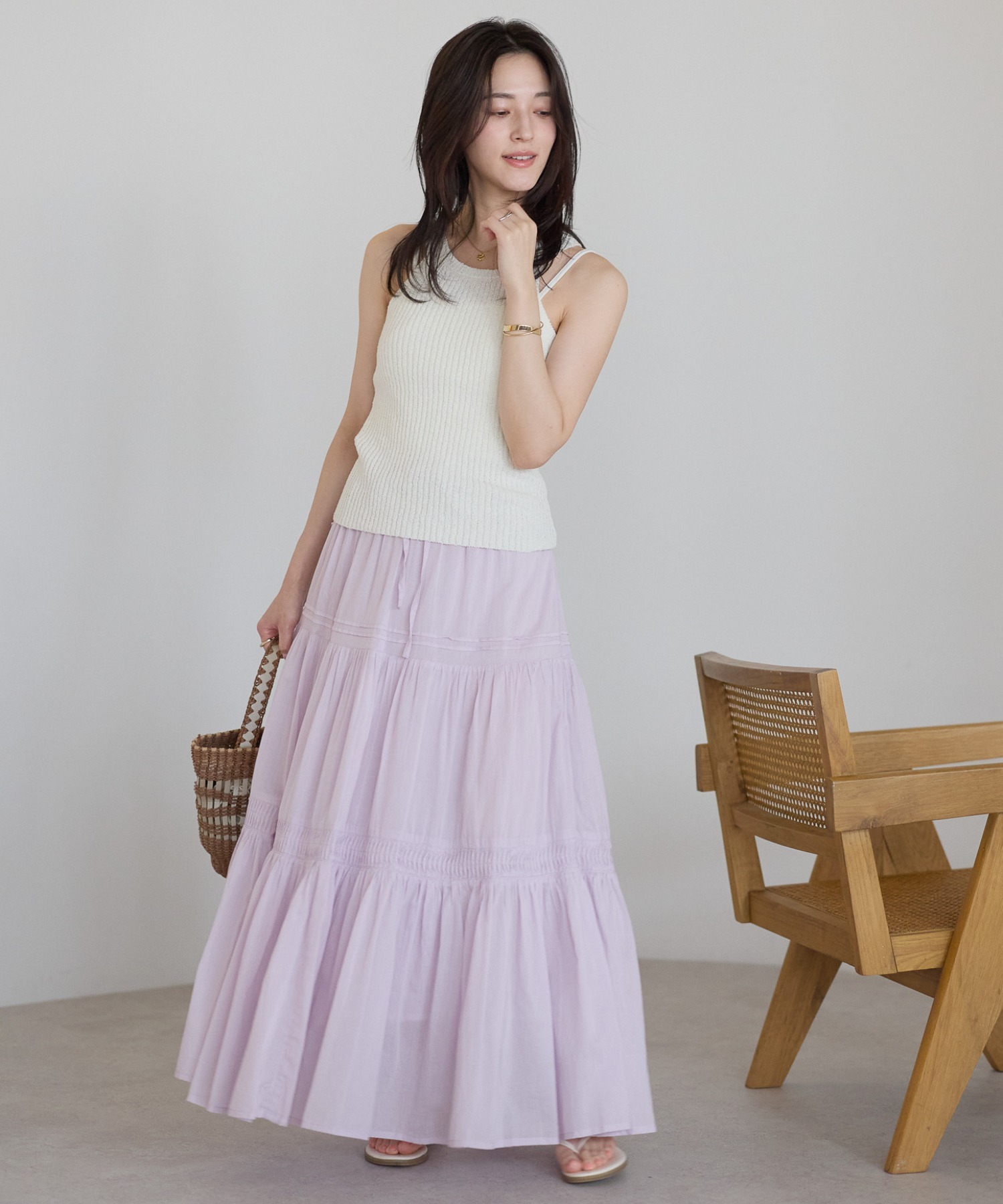 model：161cm 着用サイズ：FREE
