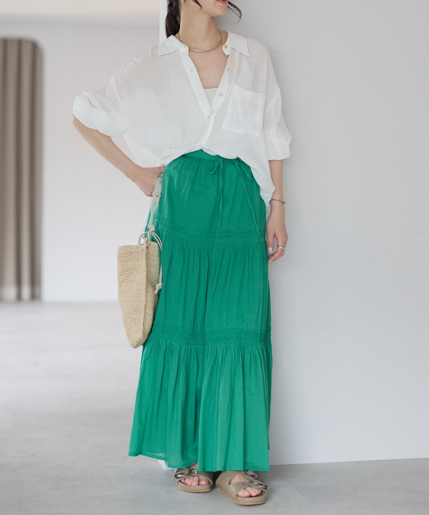 model：161cm 着用サイズ：FREE