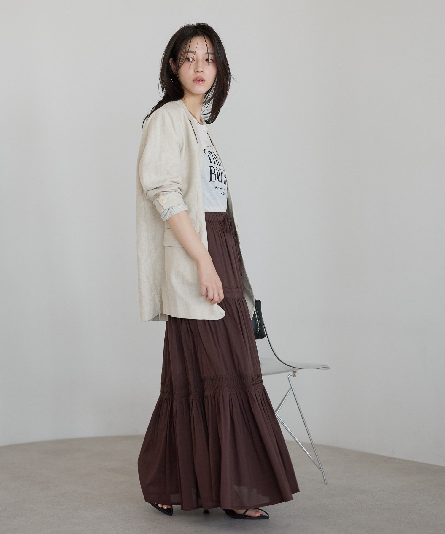 model：161cm 着用サイズ：FREE